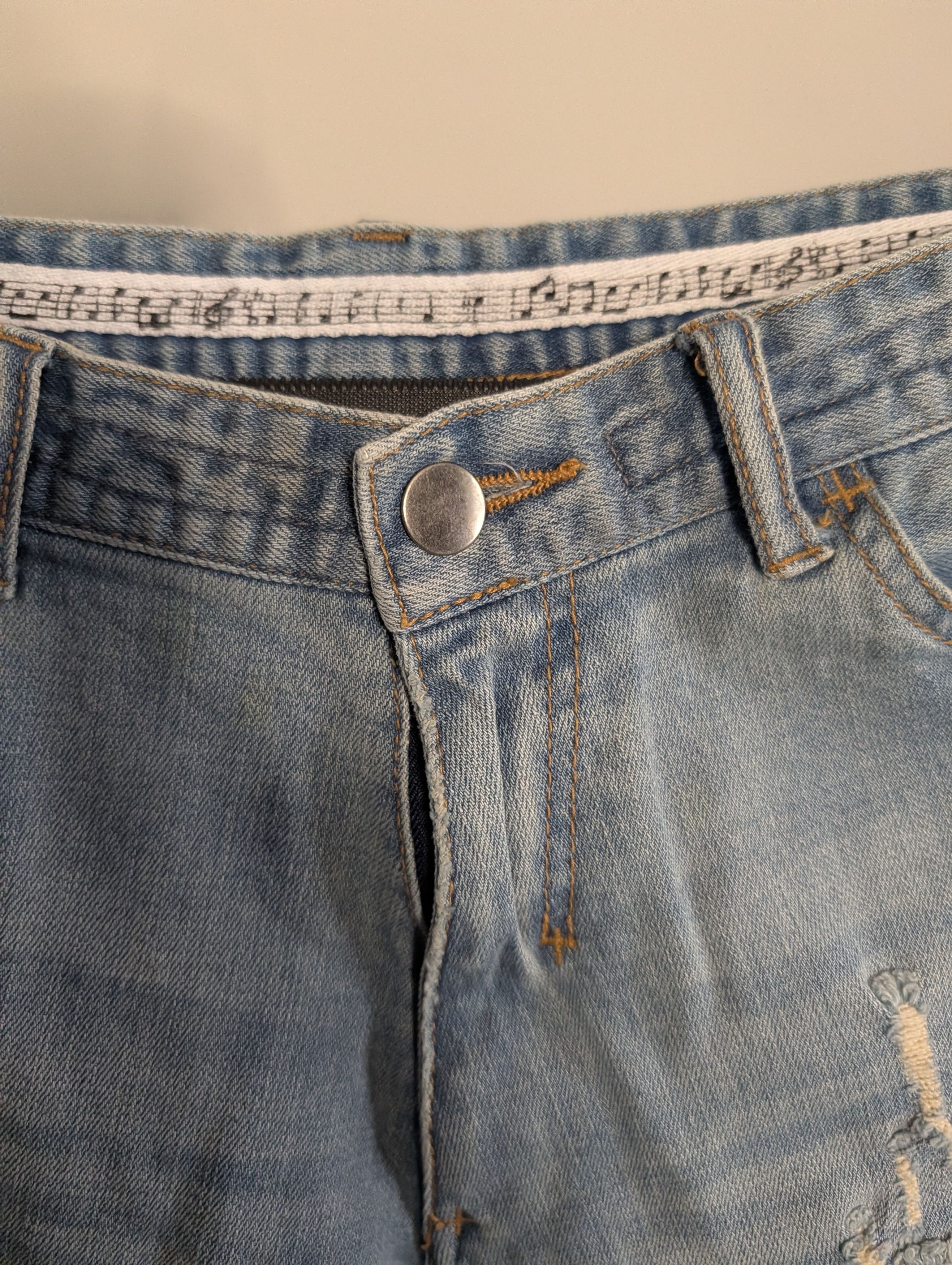 Number (N)ine Slim distressed paint spatter denim jeans 30" Size US 30 / EU 46 - 6 Thumbnail
