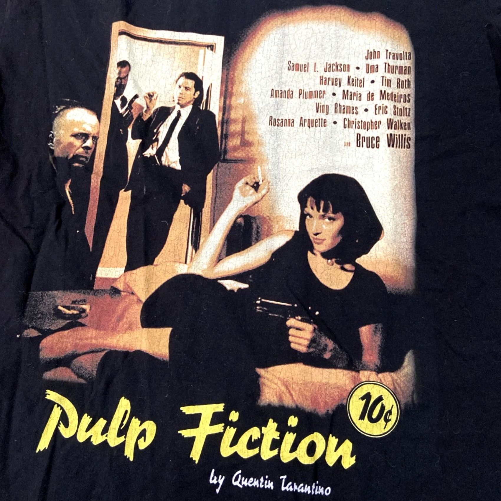 Vintage VINTAGE Winterland T-Shirt Men Pulp Fiction 1990s Black 100% Cotton Crewneck Short Sleeve Size M Shirt Tarantino Print Size US M / EU 48-50 / 2 - 2 Thumbnail