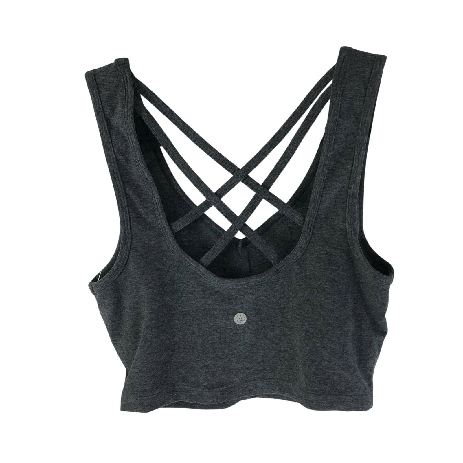 Other Zella Womens Sports Bra Strappy Ruched Gray Size S Size ONE SIZE - 2 Thumbnail