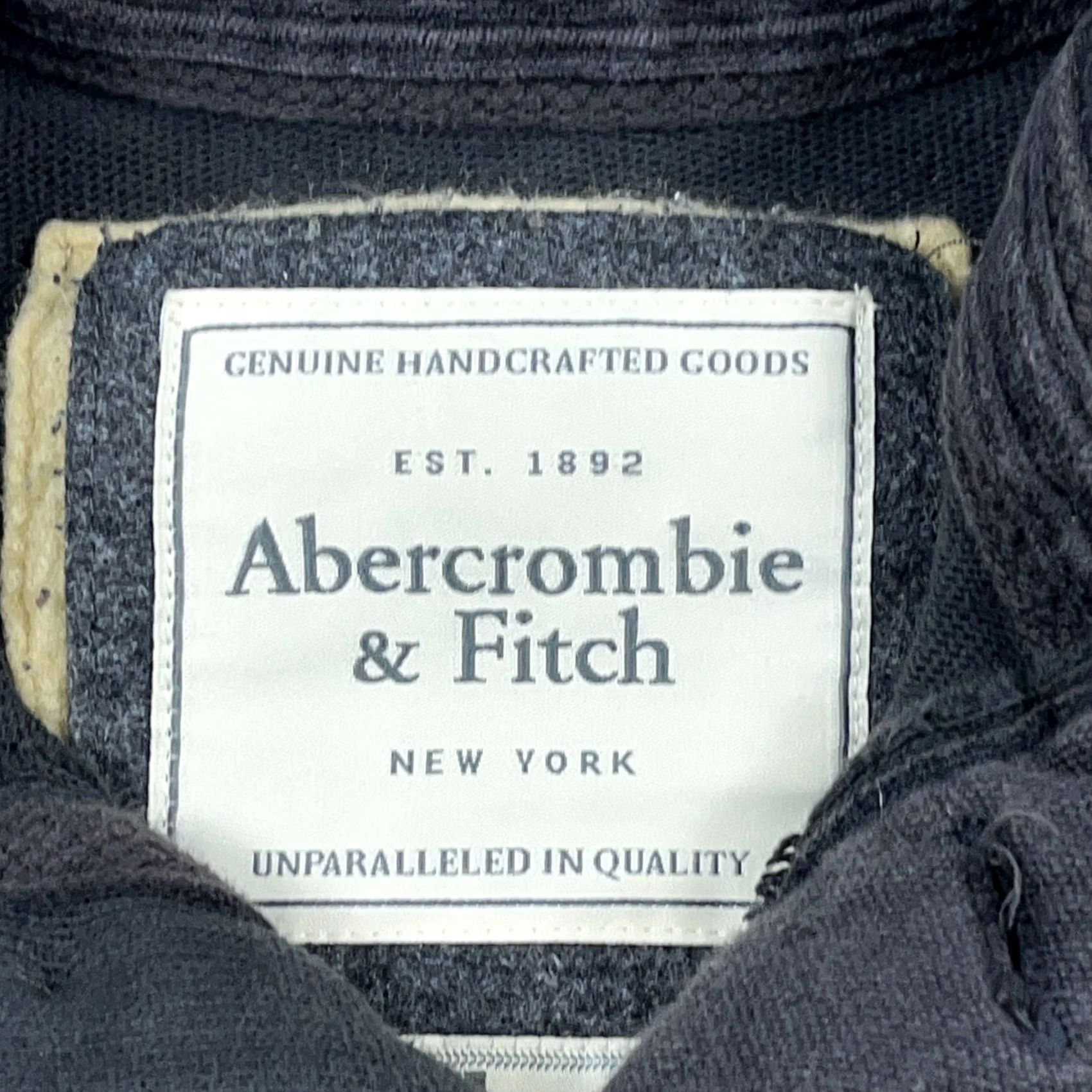 Abercrombie & Fitch VINTAGE Abercrombie & Fitch Sweater Men Large Gray Henley Pullover Y2K Faded Size US L / EU 52-54 / 3 - 4 Thumbnail