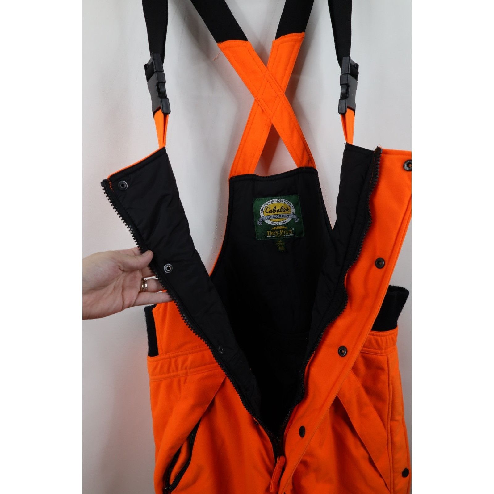 Cabelas Vintage 90s Cabelas Distressed Soft Cloth Overalls Bibs Size US 36 / EU 52 - 7 Thumbnail