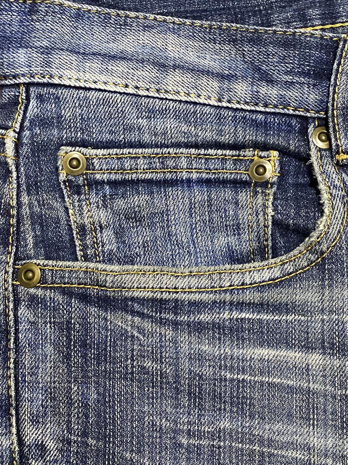 Nicole Club Vintage Japanese Brands Faded Wash Distressed Loose Jeans Size US 34 / EU 50 - 10 Thumbnail