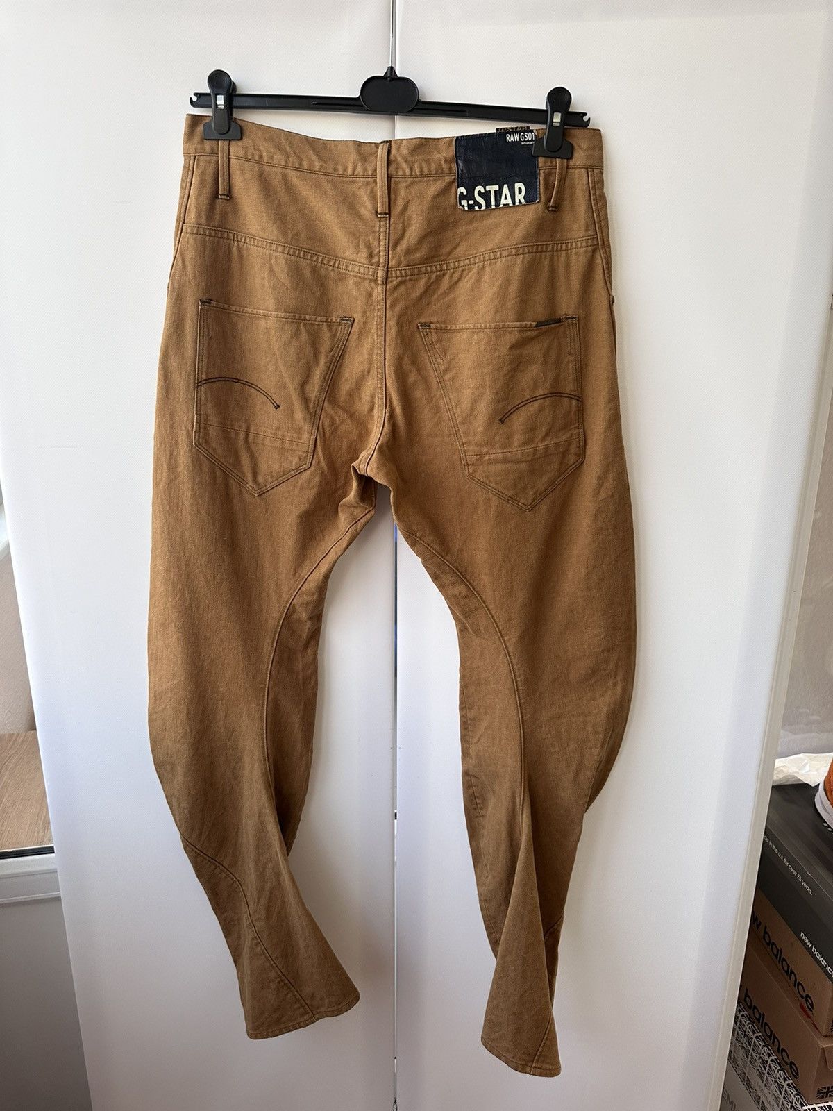 Vintage G-Star Raw denim banana jeans size 33/34 rare brown