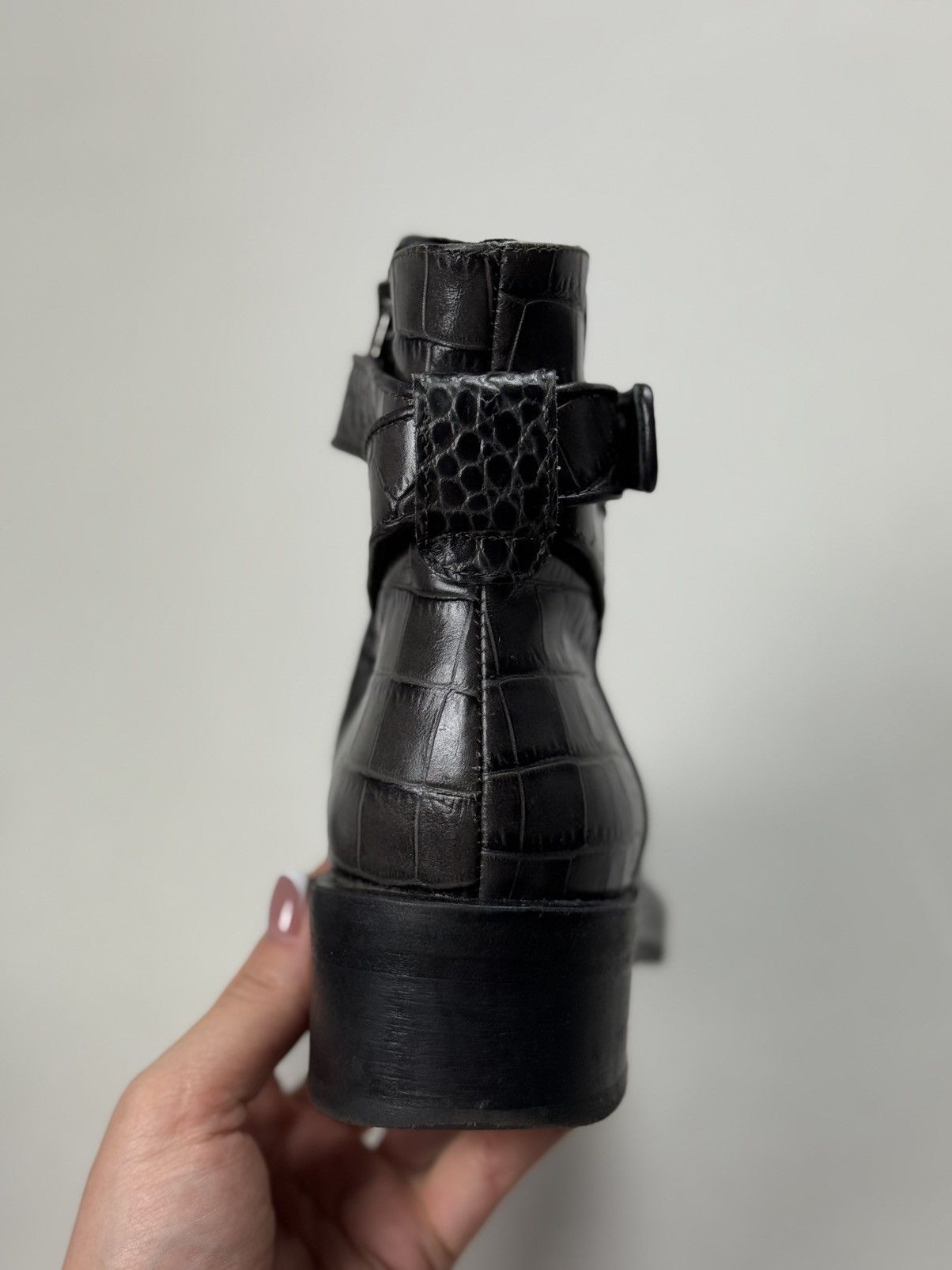 DOROTHEE SCHUMACHER Schumacher Ladies Leather Ankle Zip Combat Boots Size 38 Size US 8 / IT 38 - 16 Thumbnail