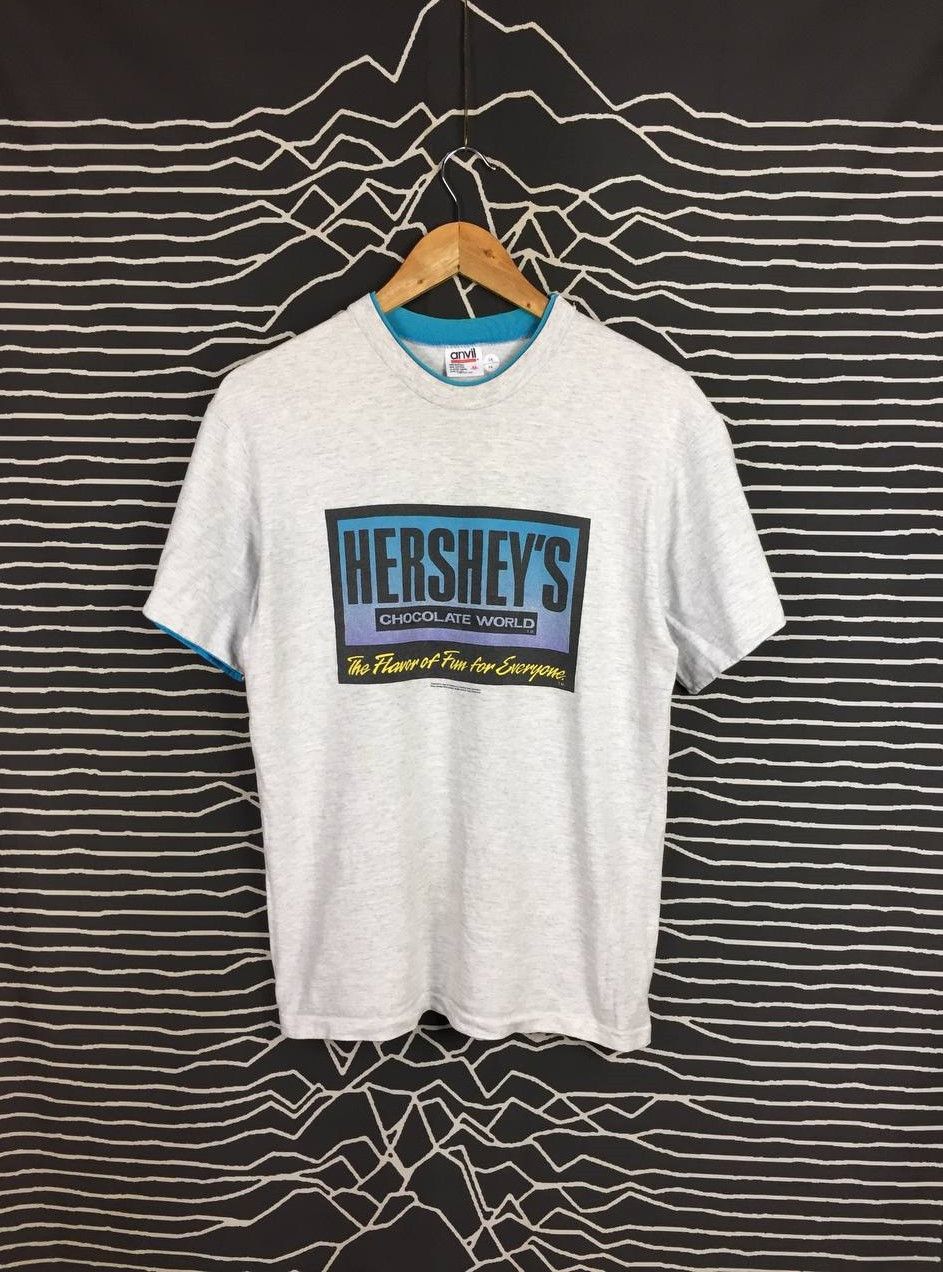 Vintage Vtg 1992 Hershey's Chocolate Word Made In Usa Tee Size US M / EU 48-50 / 2 - 2 Thumbnail