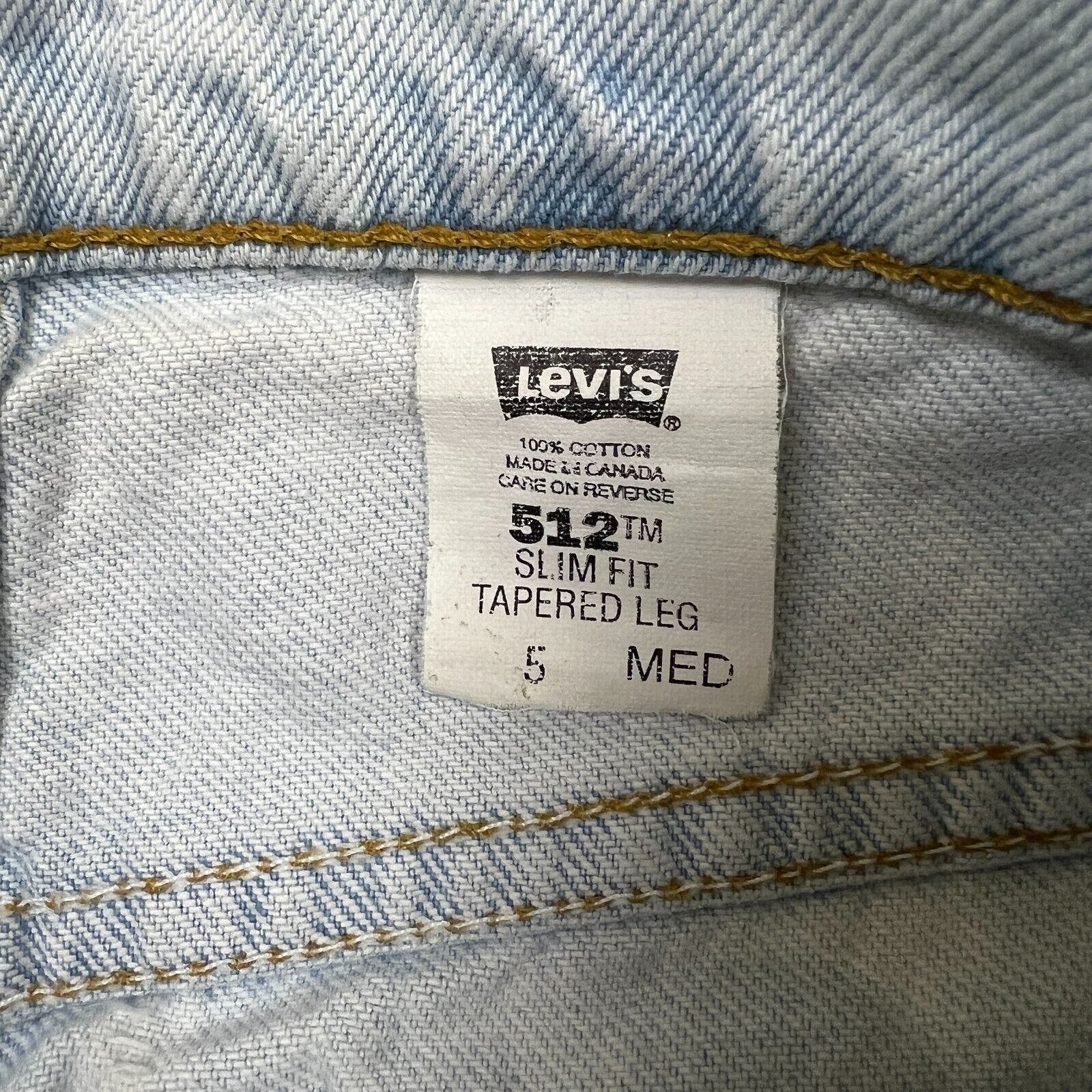 Levi's × Vintage Vintage Levi's 512 Jeans 24x30 Slim Fit Taper Denim 90s Pant Size 24" / US 00 / IT 34 - 10 Thumbnail