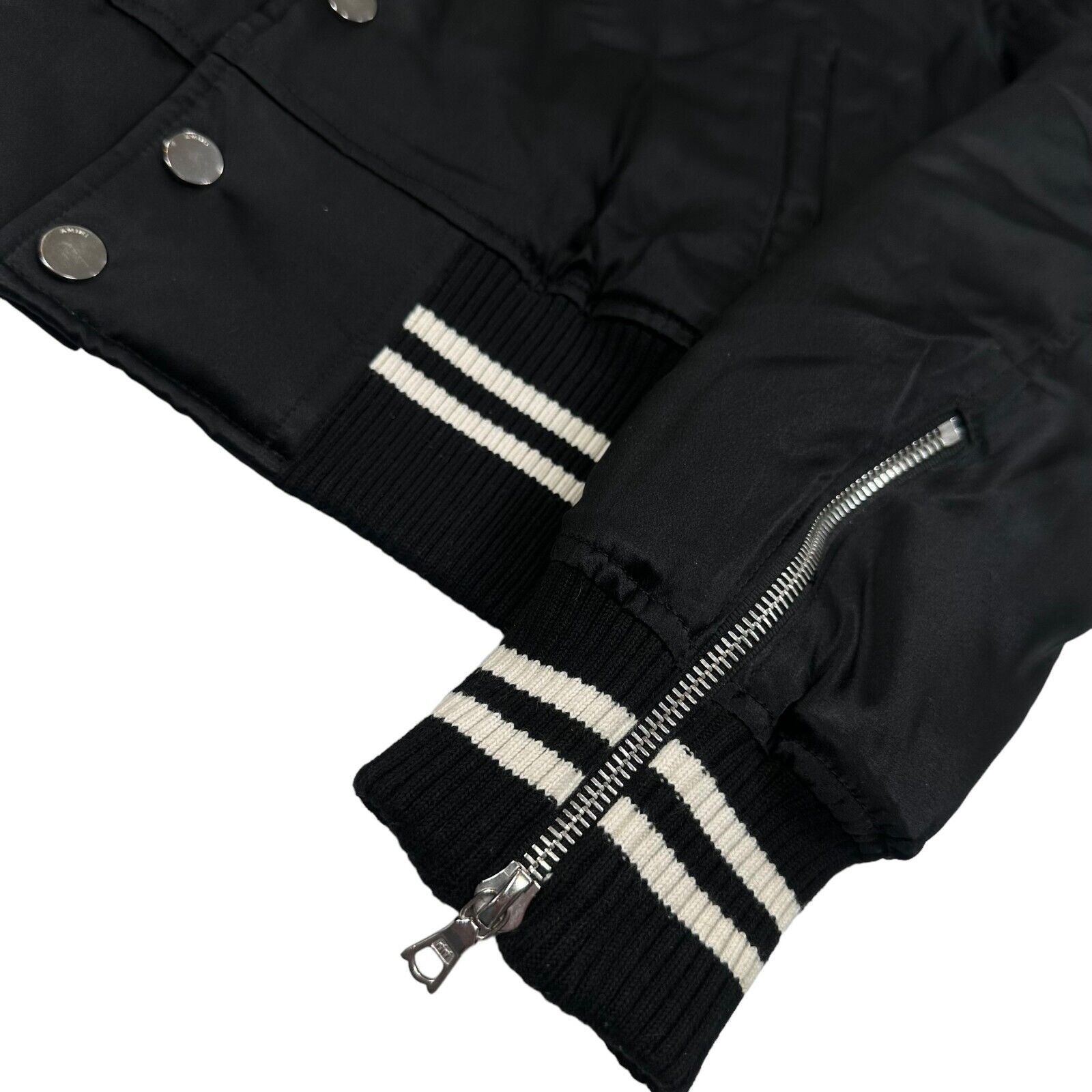Amiri Amiri Size M Bomber Jacket Black Embroidered Rhinestone Size US M / EU 48-50 / 2 - 10 Thumbnail