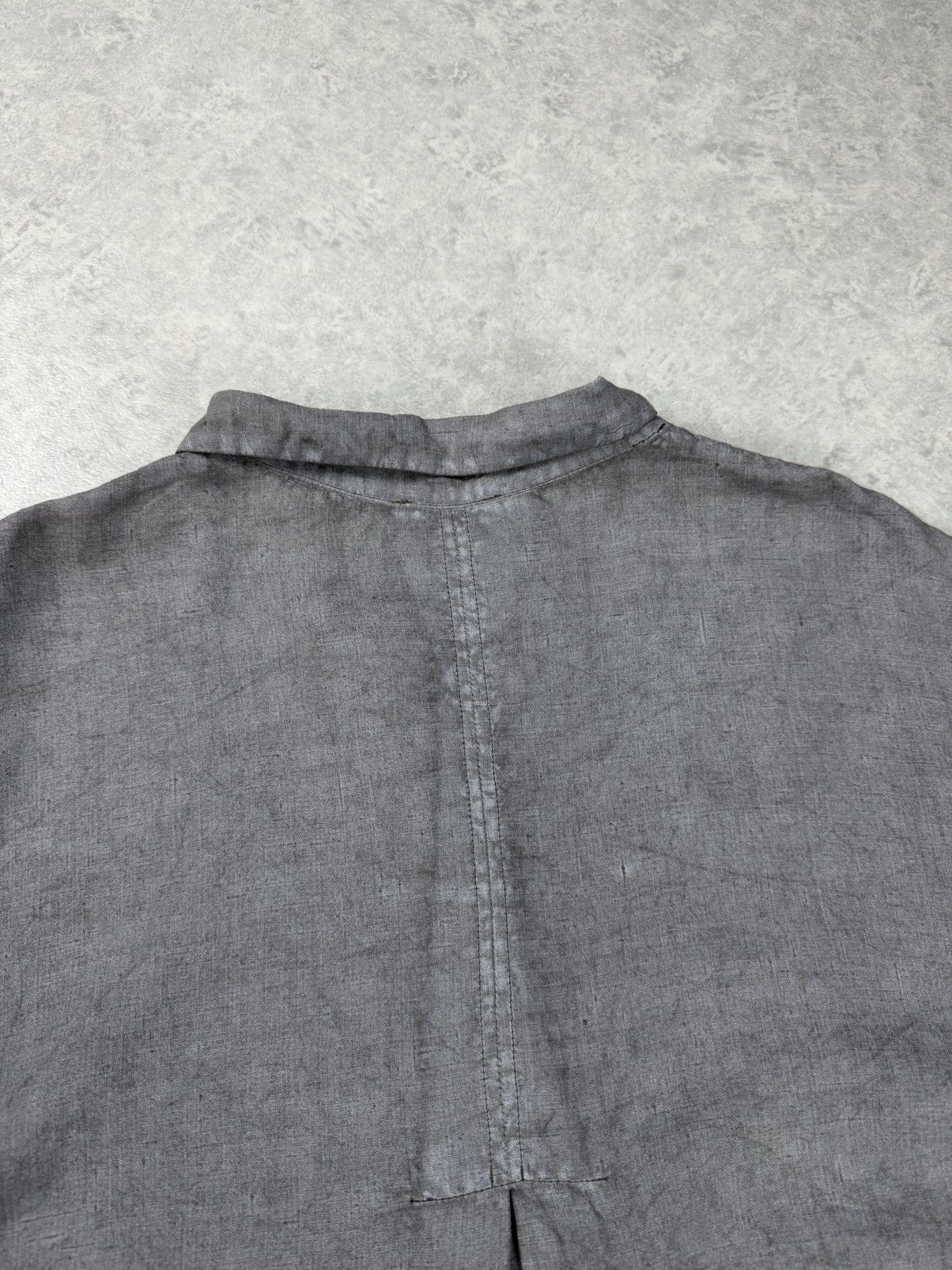 OSKA OSKA Gray Linen Shirt 3/4 Sleeve Relaxed Fit Size 3 Size L / US 10 / IT 46 - 13 Thumbnail
