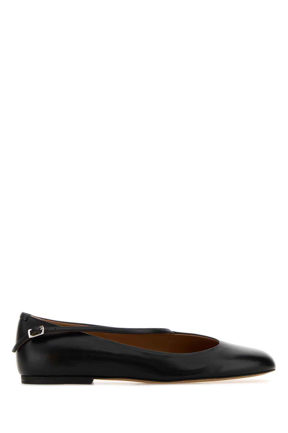 Jil Sander Black Leather Elyss Ballerinas Size US 11 / IT 41 - 1 Thumbnail