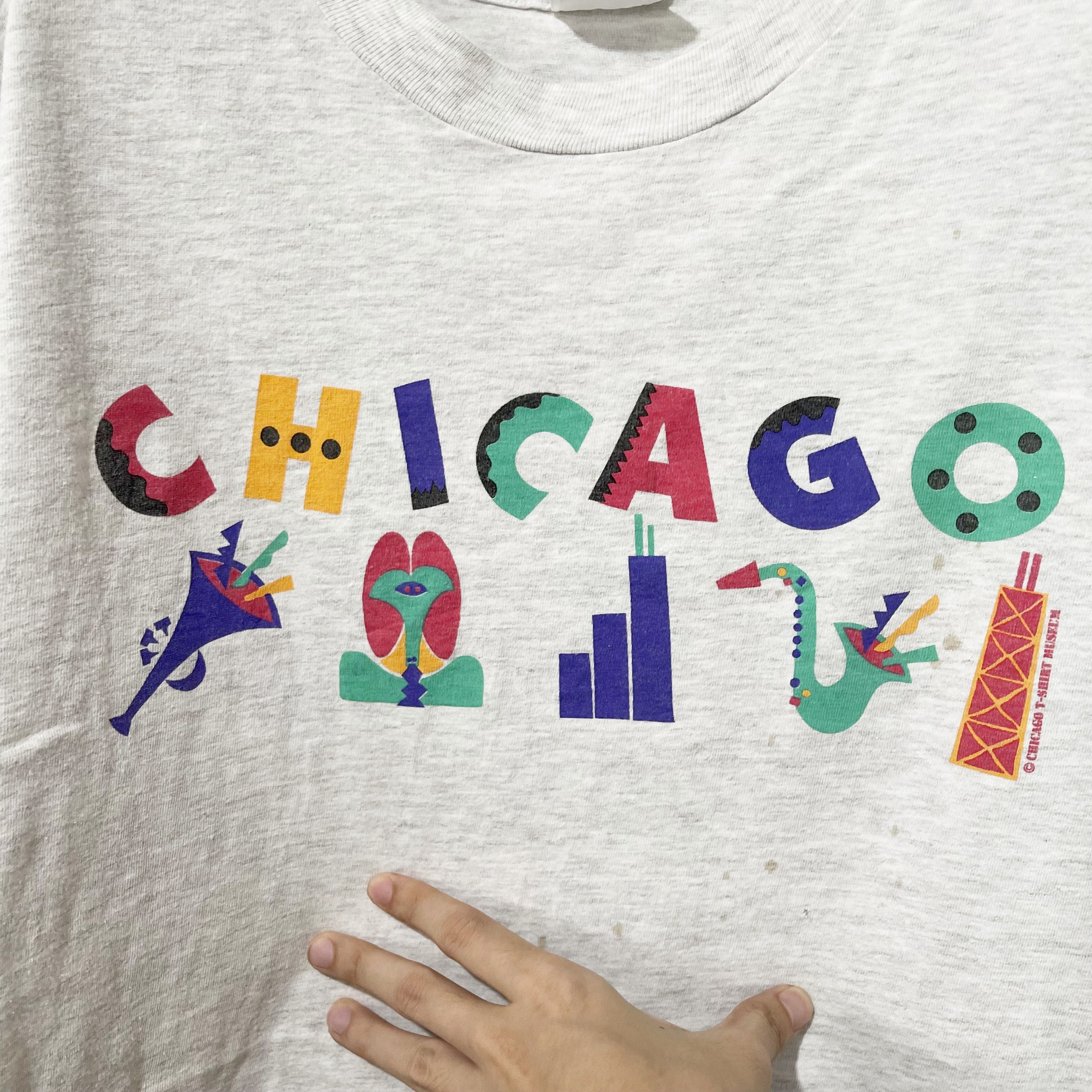 Vintage Vintage 90s Chicago Museum Shirt Size US XL / EU 56 / 4 - 2 Thumbnail
