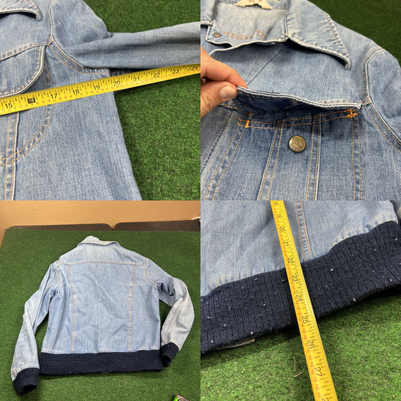 Lee Vintage Lee Riders Denim Blue Trucker Jacket USA Made Size Small/ Medium Size US S / EU 44-46 / 1 - 8 Thumbnail
