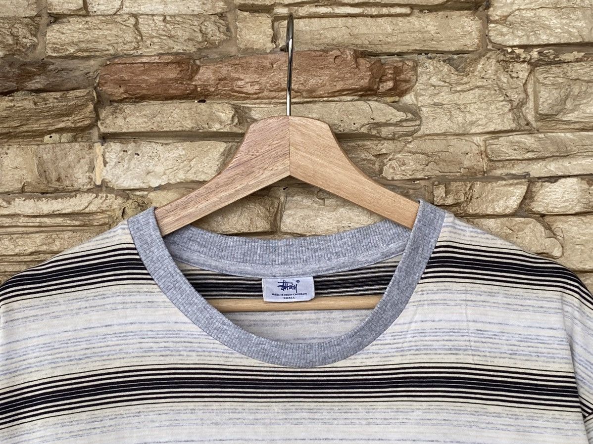 Stussy Vintage Stussy Stripe Tshirt Size US L / EU 52-54 / 3 - 5 Thumbnail