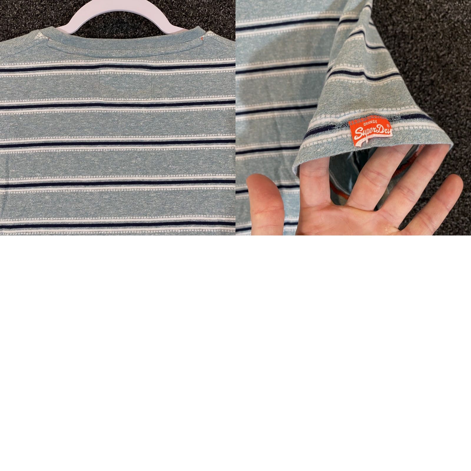 Superdry VINTAGE is not applicable. Title: Superdry Shirt Mens M/L Blue Tee Striped Short Sleeve Casual Top Shirt Mens L Blue Striped Short Sleeve Logo Top Size US L / EU 52-54 / 3 - 8 Thumbnail
