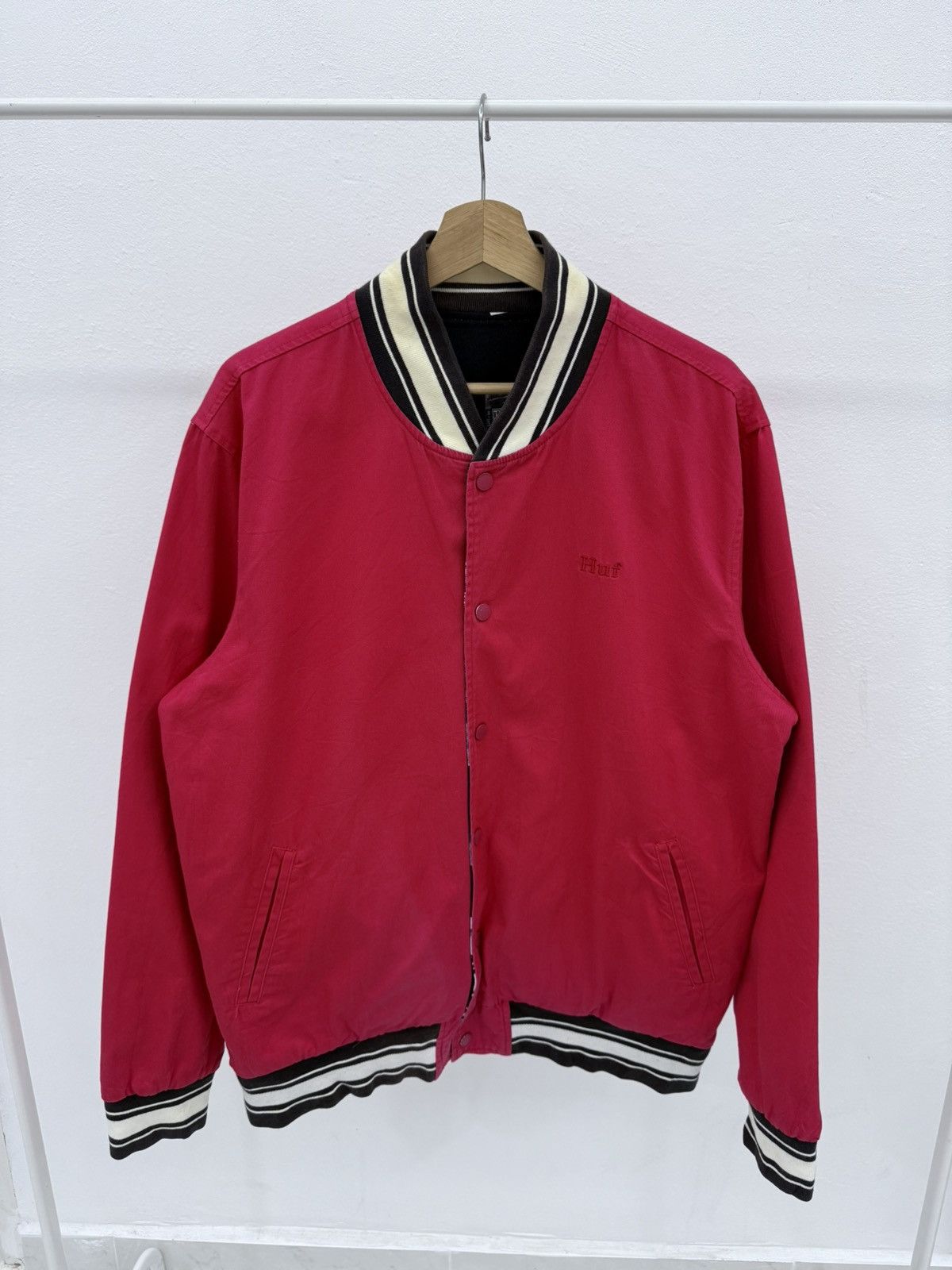 Huf HUF Worldswide Full Print Reversible Varsity Jacket Size US L / EU 52-54 / 3 - 11 Thumbnail