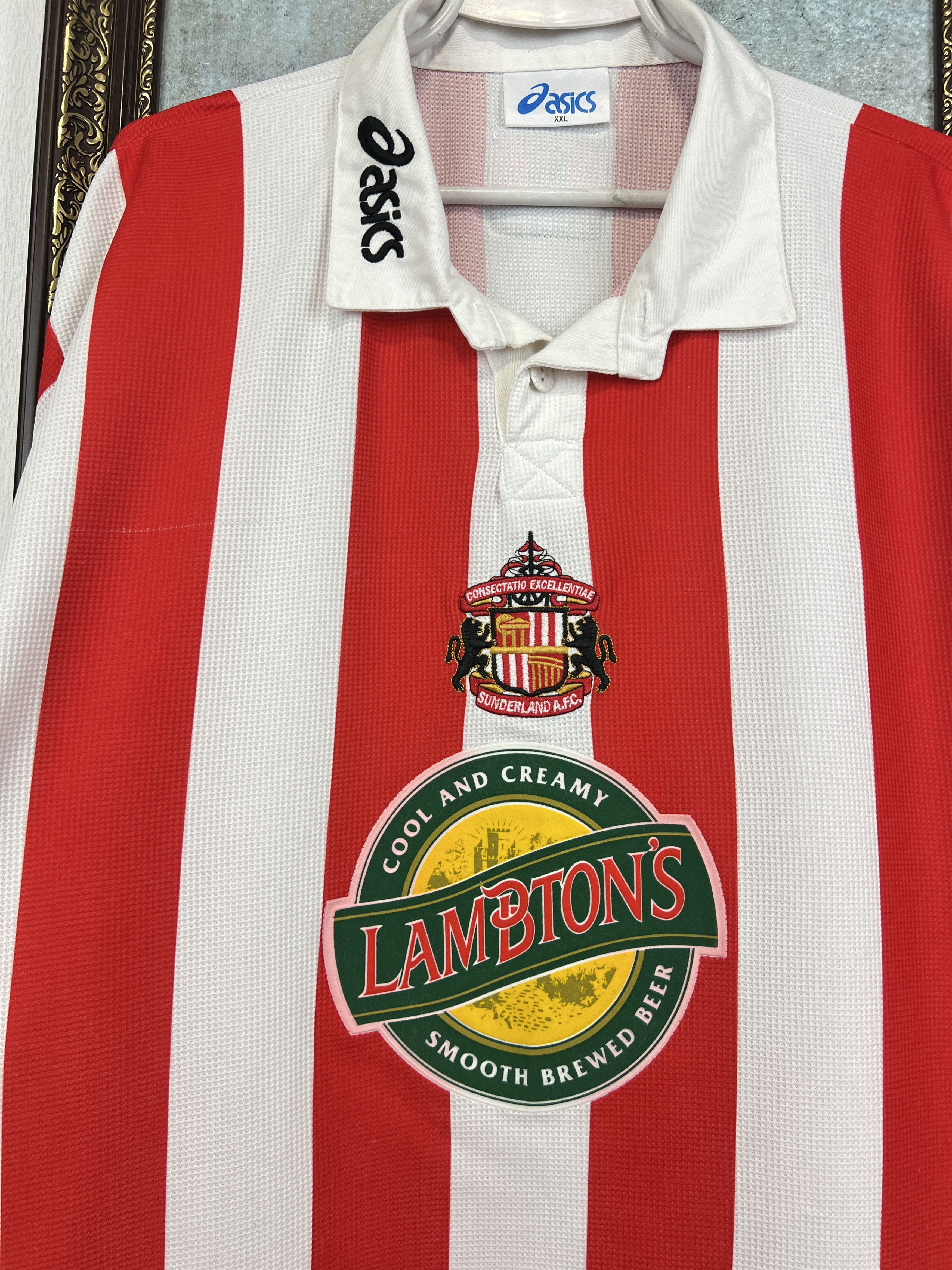 Asics Sunderland Home football shirt Soccer Jersey Trikot Rare Size US XXL / EU 58 / 5 - 3 Thumbnail
