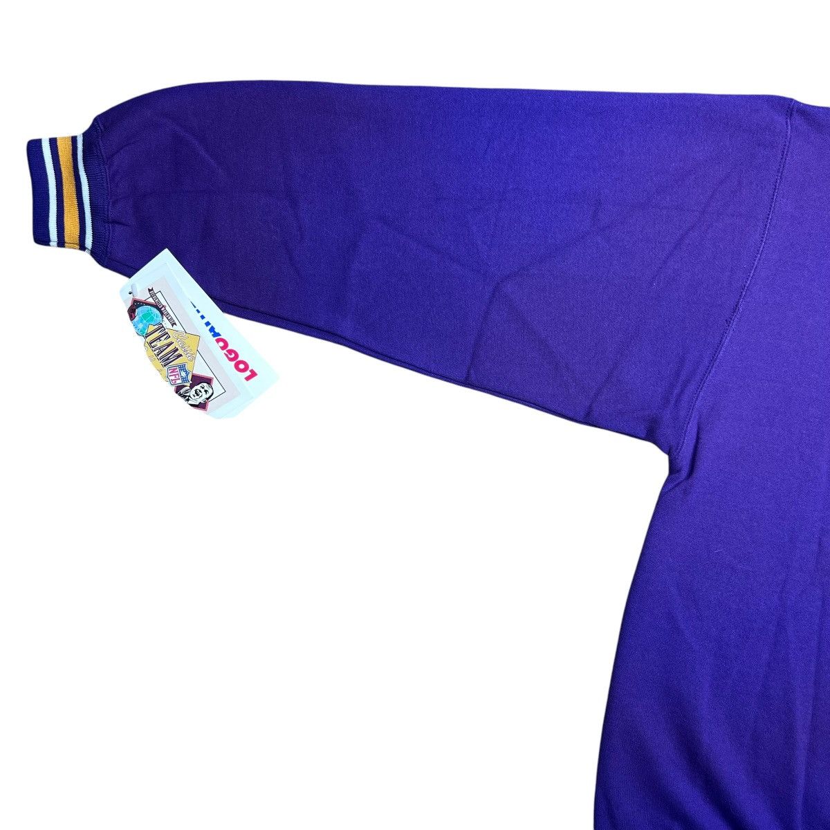 Logo Athletic × NFL × Vintage 90s Minnesota Vikings Embroidered Logo Athletic Sweatshirt Size US M / EU 48-50 / 2 - 9 Thumbnail