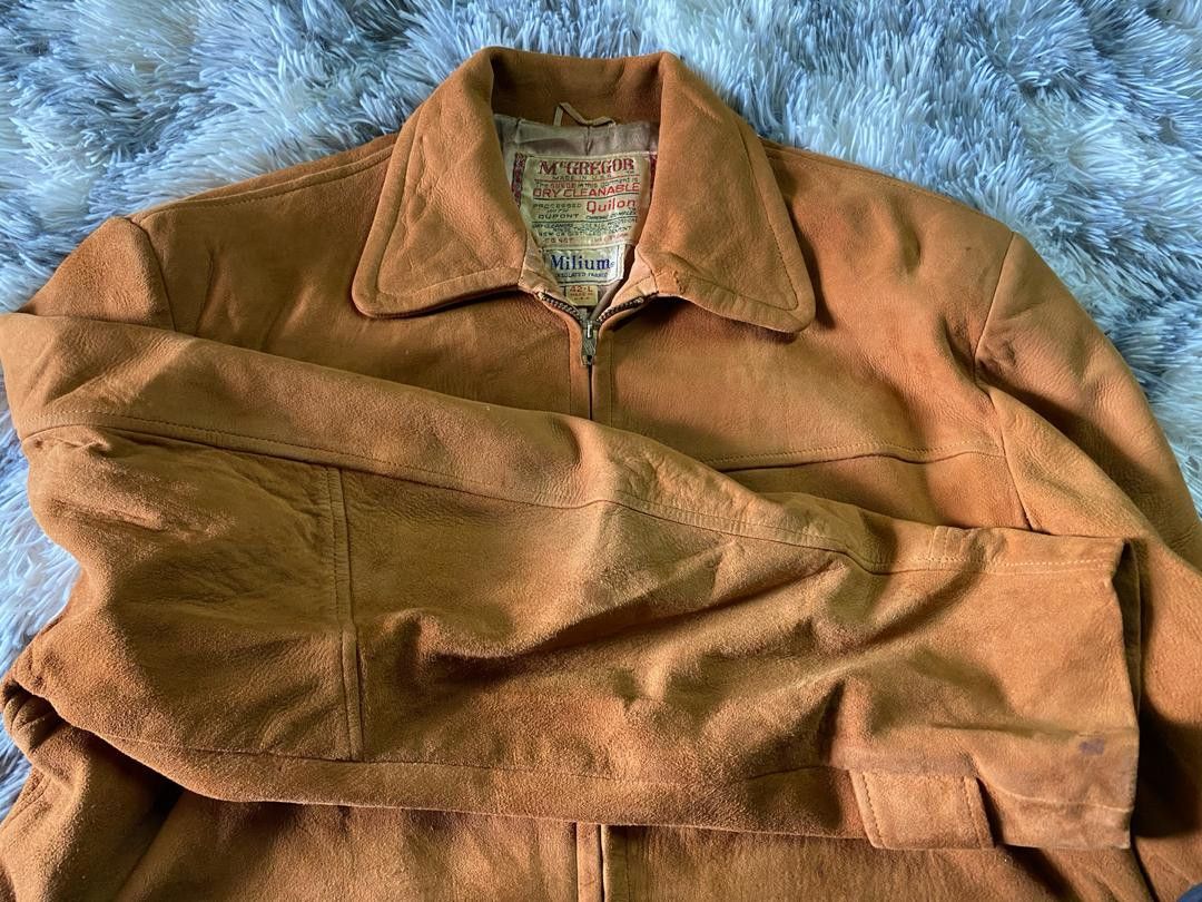 Genuine Leather Vintage Made In Usa👺 M'GREGOR SUEDE LEATHER JACKET Size US M / EU 48-50 / 2 - 4 Thumbnail