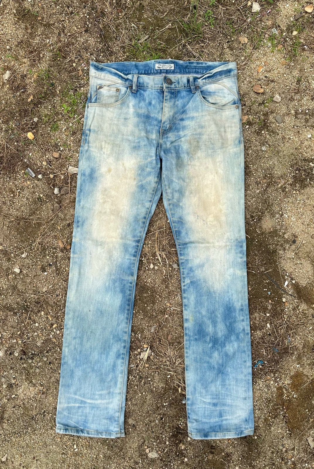 Japanese Brand The digreen.co tye dye stright cut Jeans Size US 33 - 1 Thumbnail