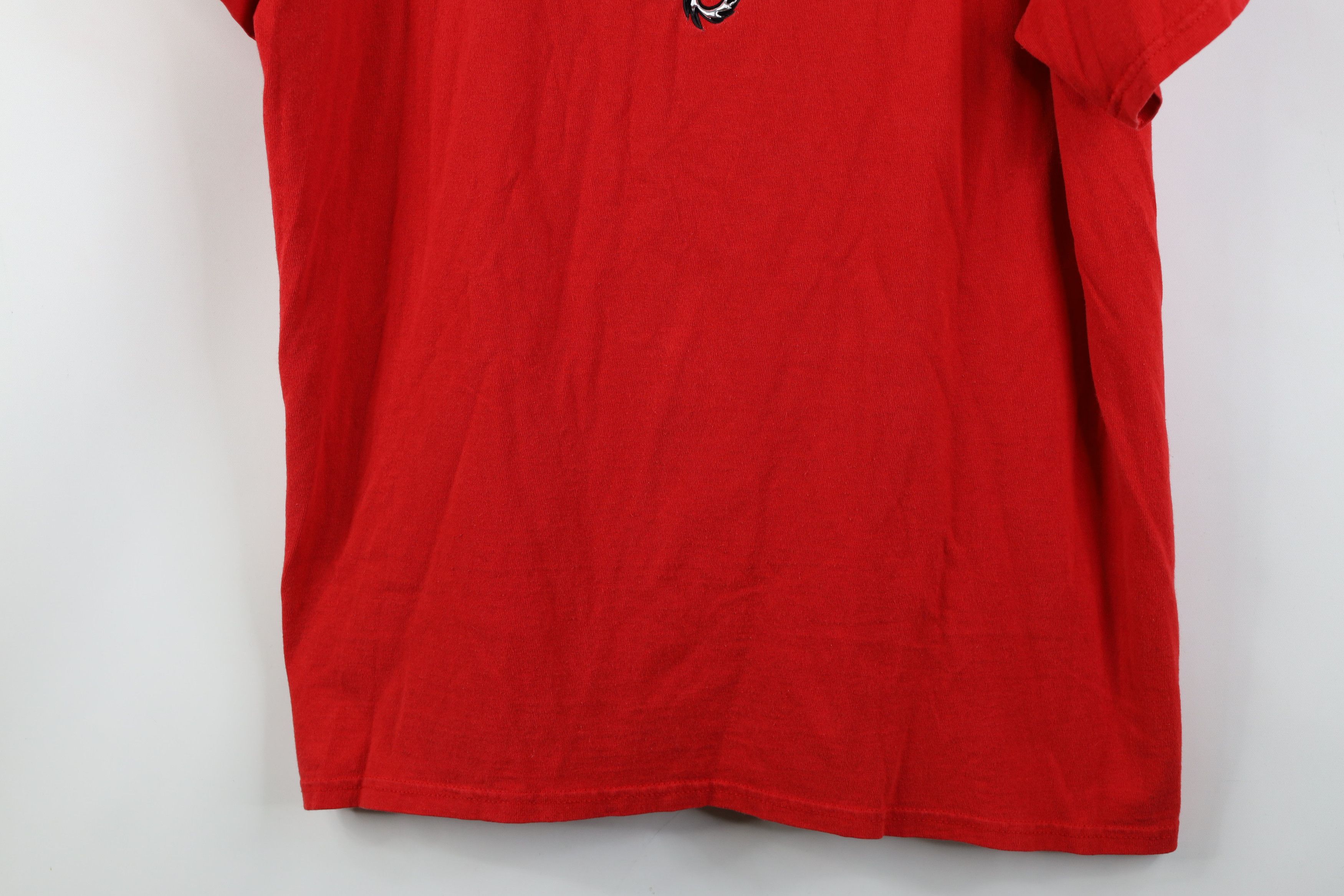 Vintage Vintage 90s Y2K Streetwear Tribal Dragon T-Shirt Red Size US L / EU 52-54 / 3 - 3 Thumbnail