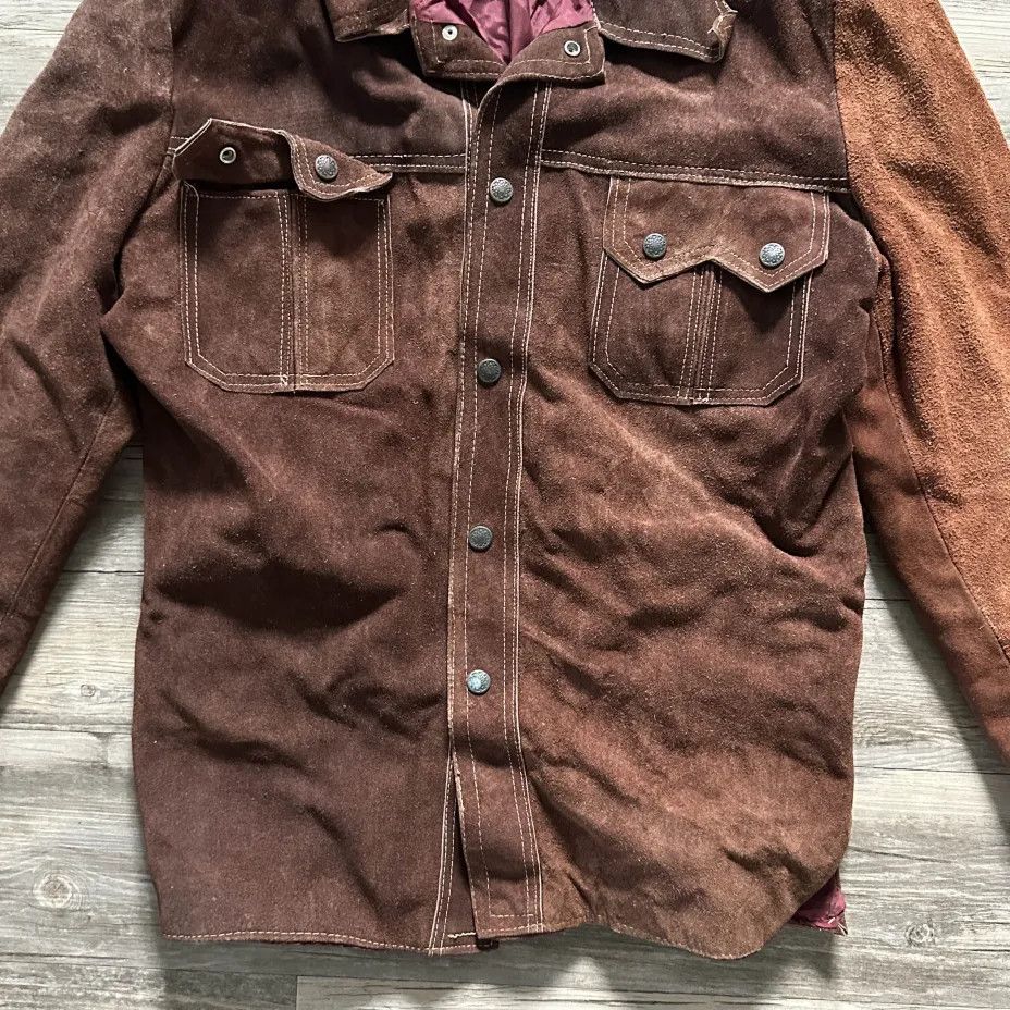 Other Vintage 60s Ramos Cowhide Western Suede Leather Jacket Size US M / EU 48-50 / 2 - 2 Thumbnail