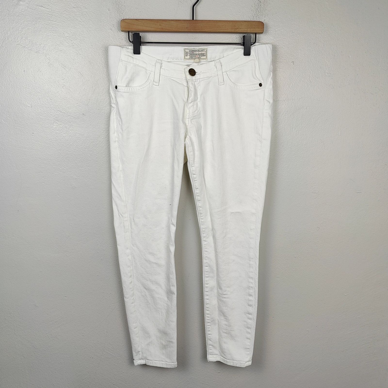 Other Hatch x Current Elliott Maternity Stiletto Jeans 29 White Size 29" - 1 Thumbnail