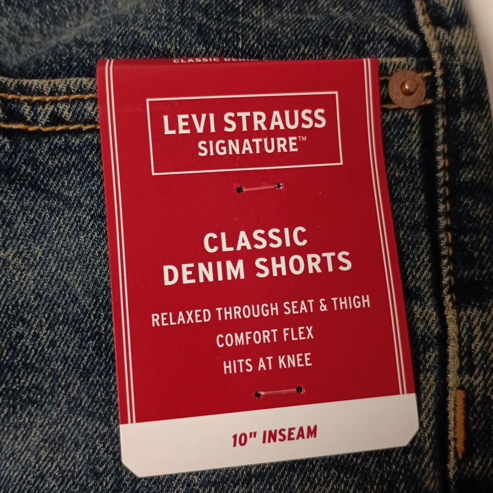 Levi's Levi Strauss Signature Shorts Men's 44 Blue 10' Inseam Size US 44 / EU 60 - 2 Thumbnail