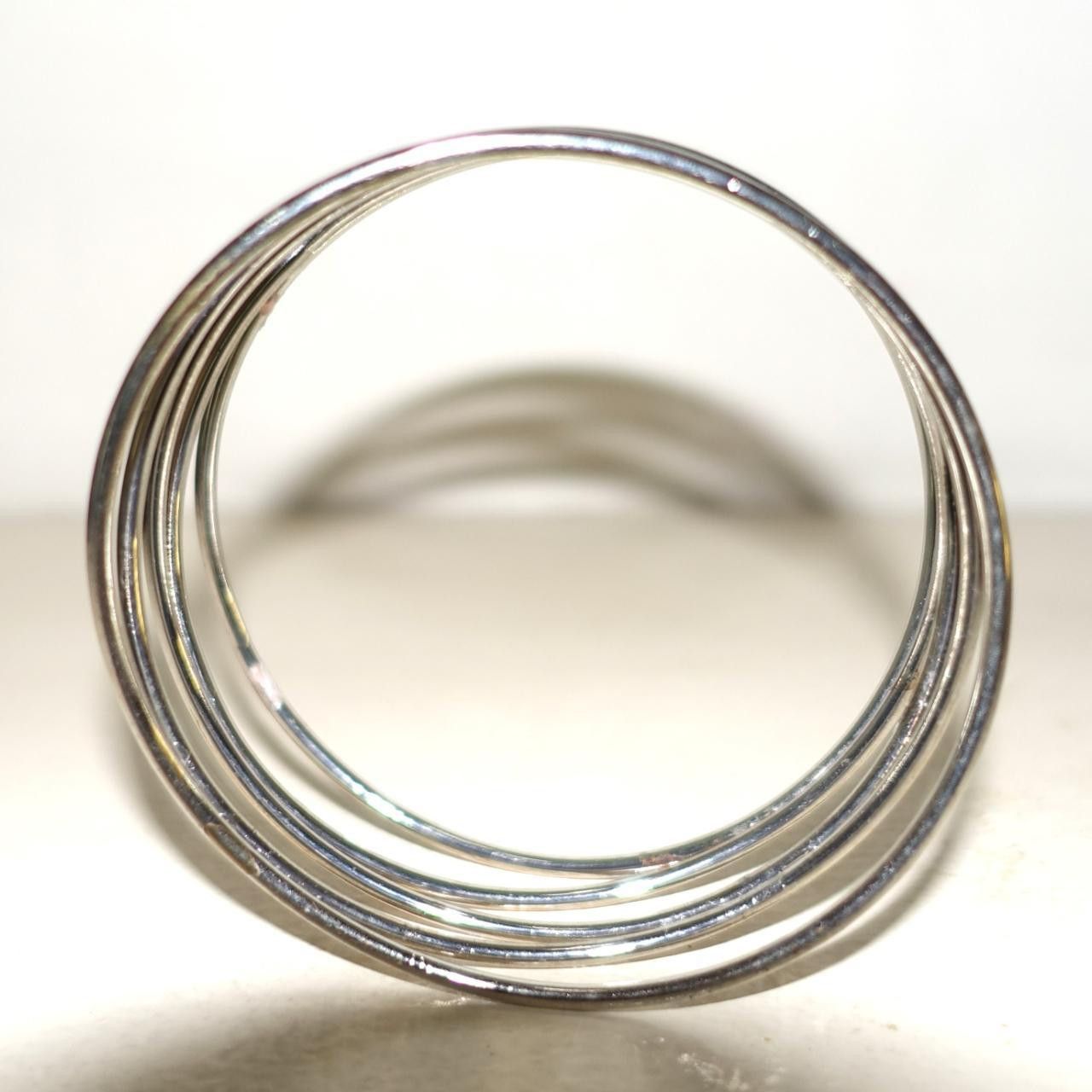 Vintage Silver tone 5 Strand Bracelet Size ONE SIZE - 6 Thumbnail