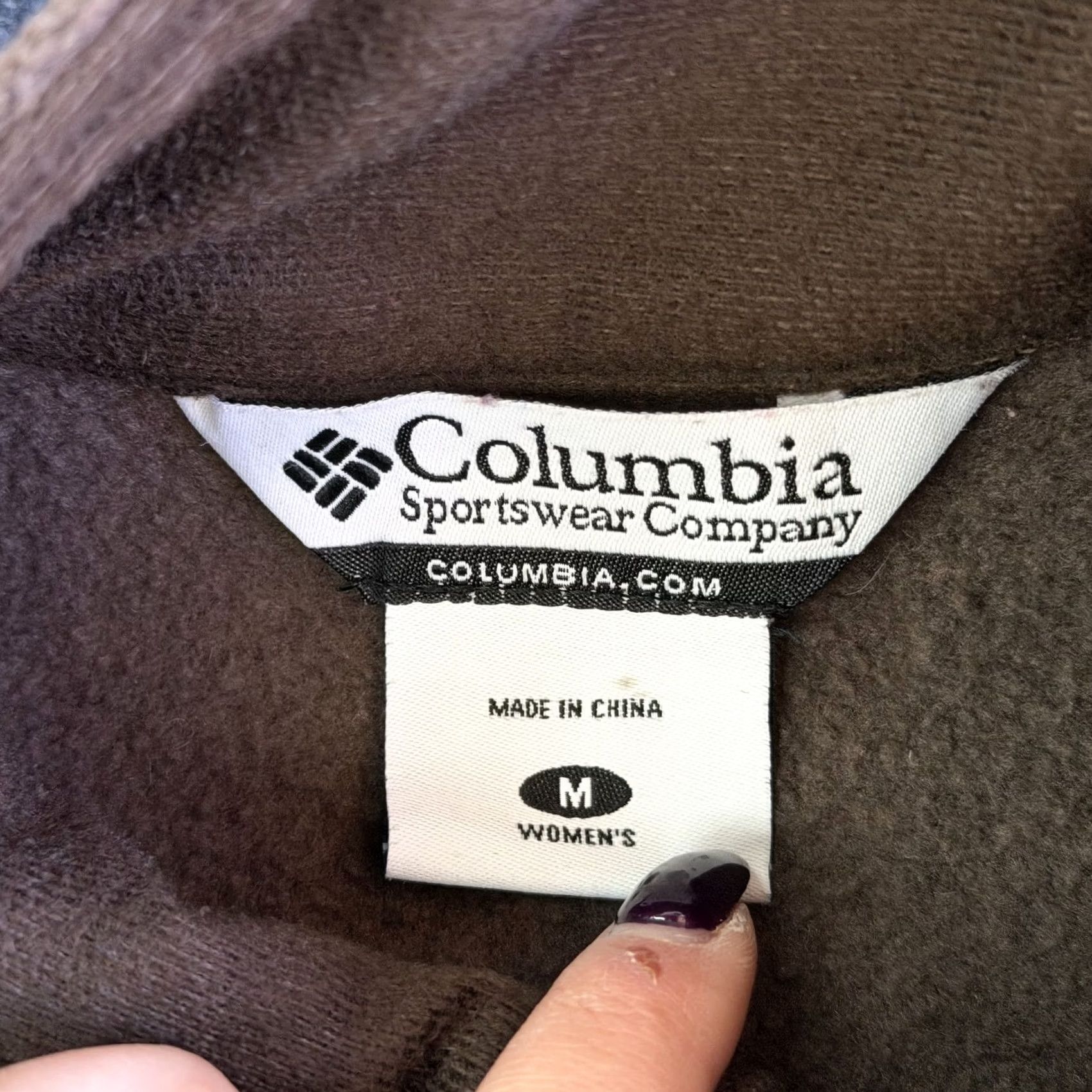 Vintage Columbia Vest Womens Medium Brown Fleece Full Zip Collared Pockets Outdoor Size M / US 6-8 / IT 42-44 - 3 Thumbnail