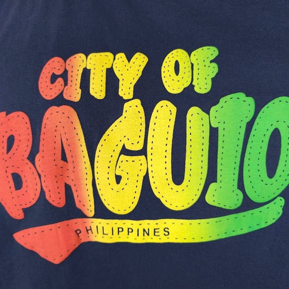 Vintage Baguio Philippines T Shirt Mens XL Blue Travel Destination Tee Size US XL / EU 56 / 4 - 3 Thumbnail