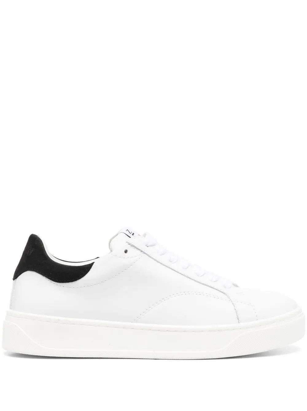 Lanvin oc11z0526 Logo Patch Lace Up Sneakers in White Size US 12 / EU 45 - 1 Thumbnail