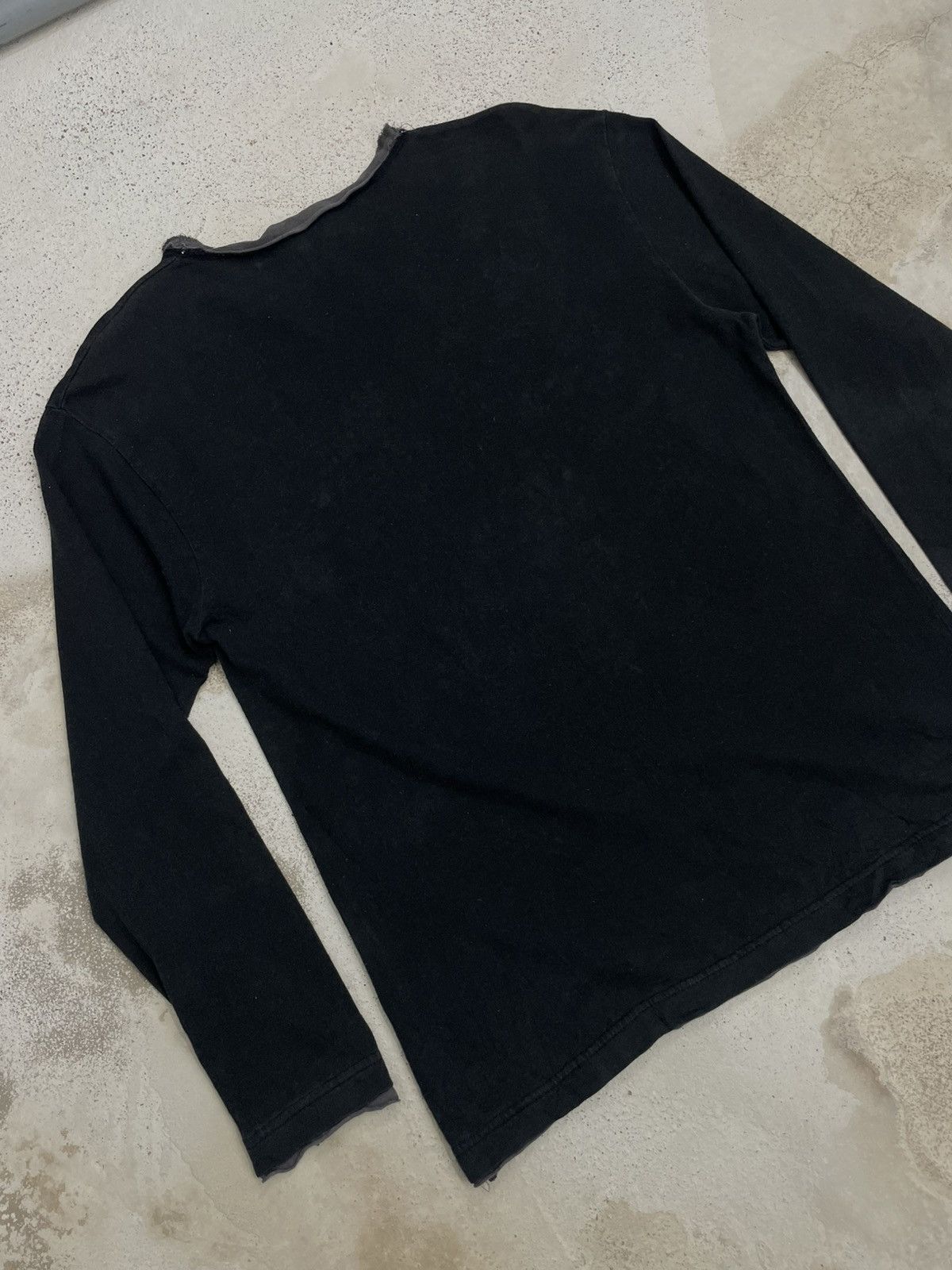 Japanese Brand Faded Dog Cigar Disruption Y2K Wording Layered Tee Size US M / EU 48-50 / 2 - 10 Thumbnail