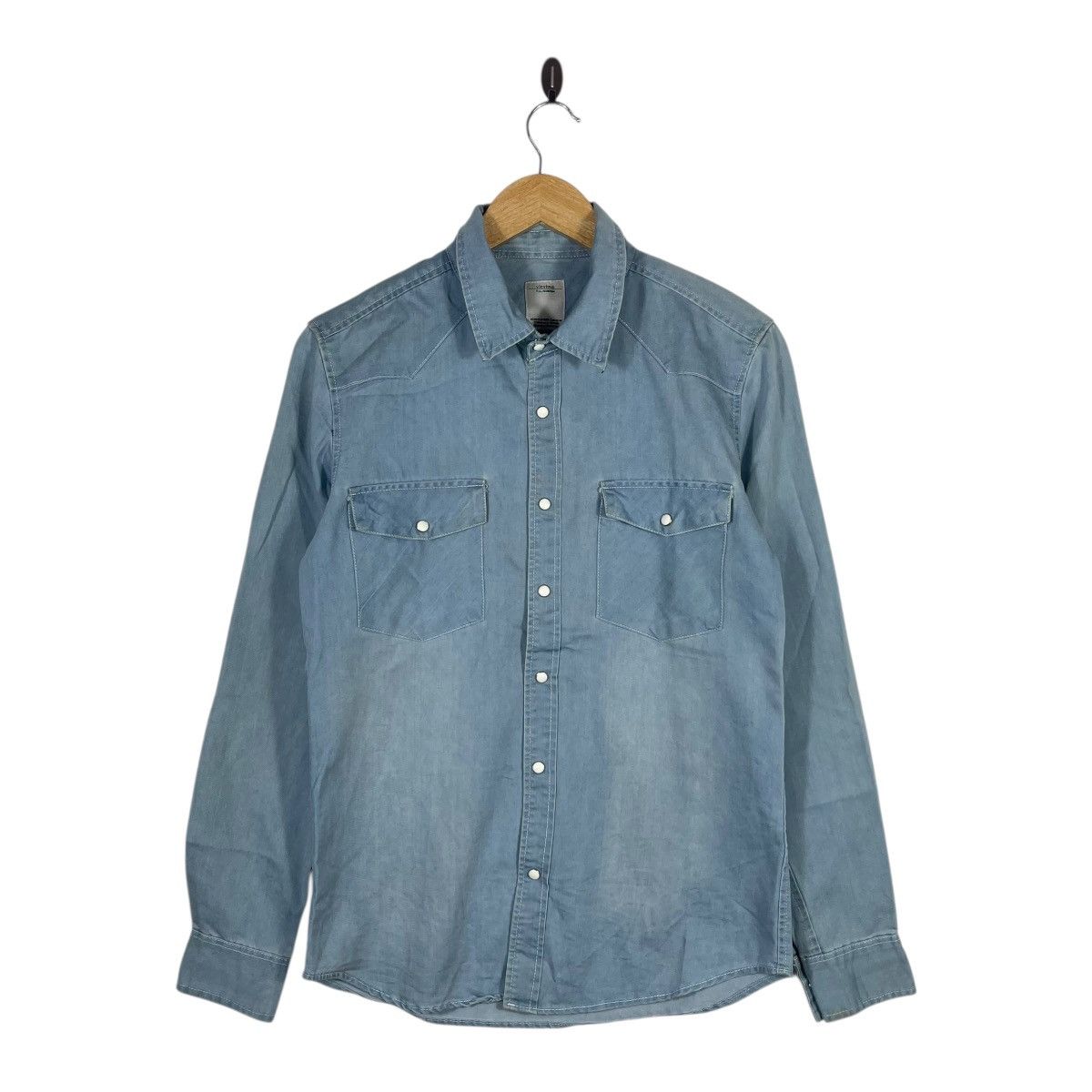 Visvim VISVIM F.I.L. Cubism Denim Western Pearl Snap Button Size US S / EU 44-46 / 1 - 2 Thumbnail