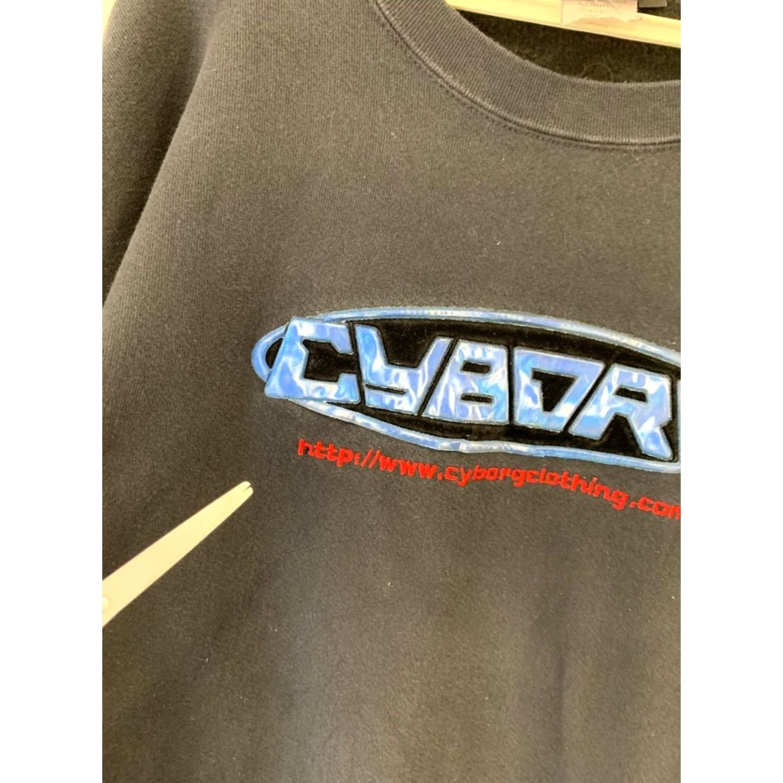 Vintage VINTAGE CYBORG Sweatshirt XL Black Graphic Logo Made In USA Size US XL / EU 56 / 4 - 6 Thumbnail