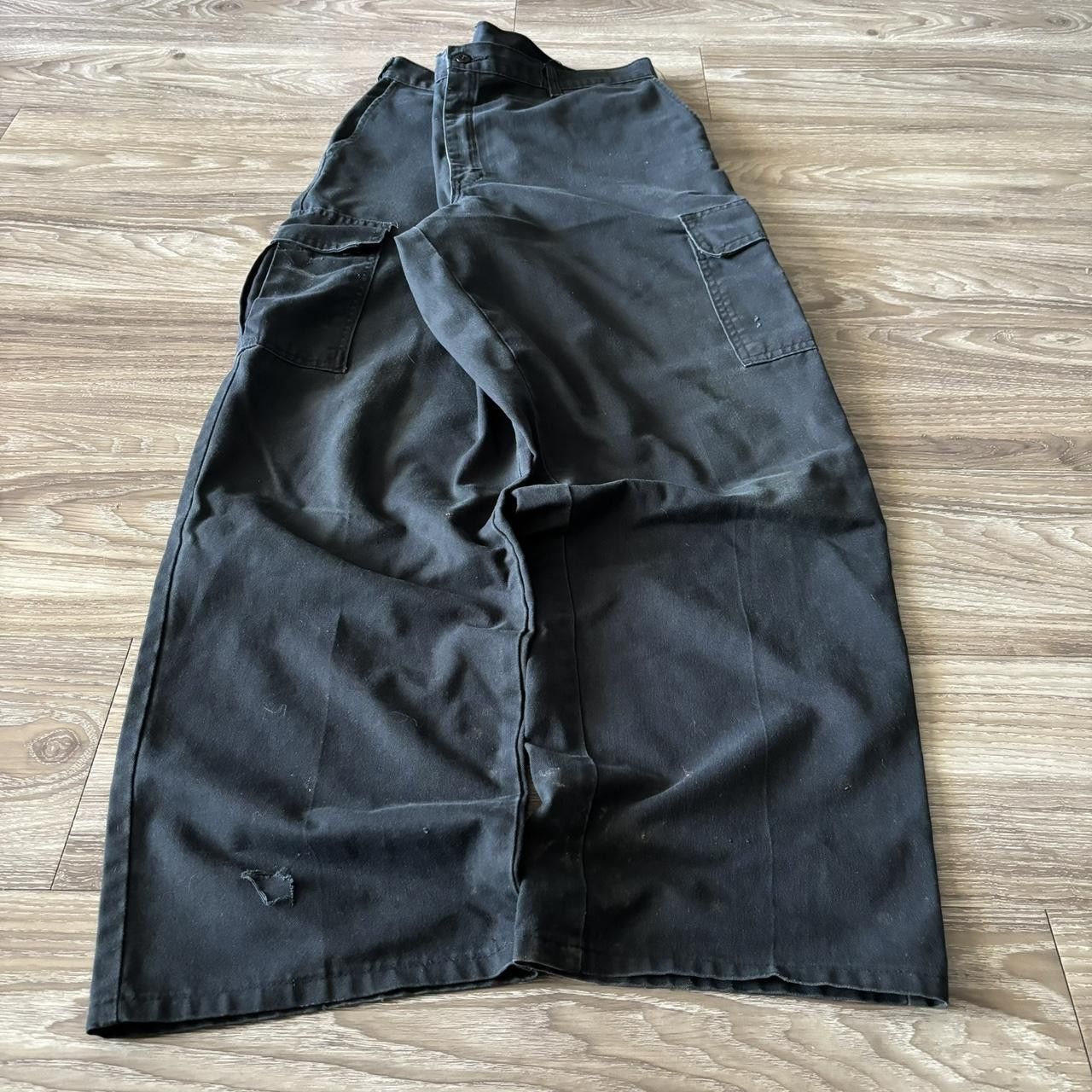 Dickies Crazy Vintage Y2K/2000s Baggy Black Dickies Streetwear Skater Cargo Pants! 36x30 Size US 36 / EU 52 - 3 Thumbnail