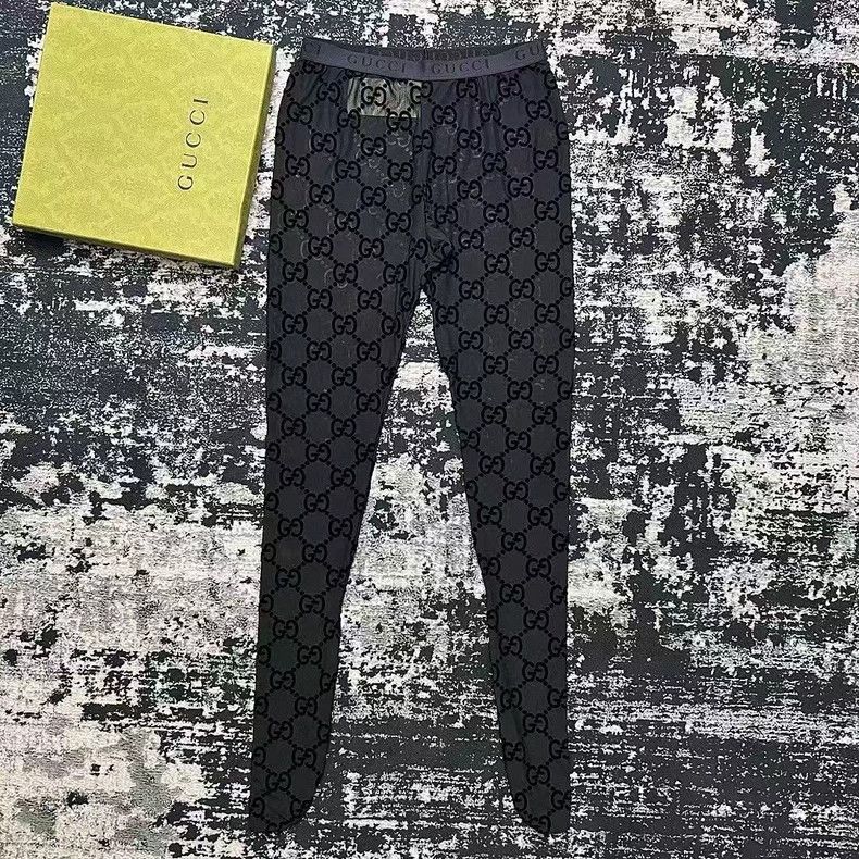 Gucci Gucci SizeS Double G Logo Old Flower Translucent Pantyhose Size 26" / US 2 / IT 38 - 1 Thumbnail