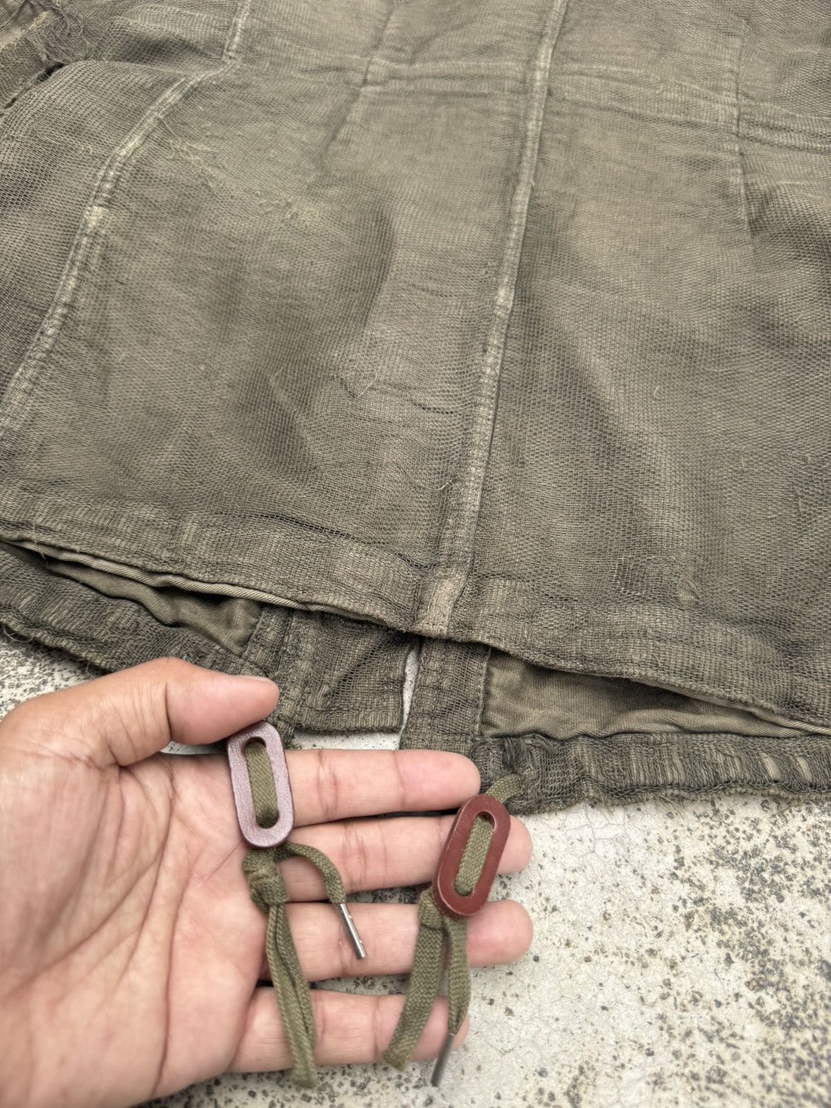 Maison MIHARA YASUHIRO 🔥 MiharaYasuhiro AW05 Distressed Dutch Military Field Jacket Size US S / EU 44-46 / 1 - 21 Thumbnail