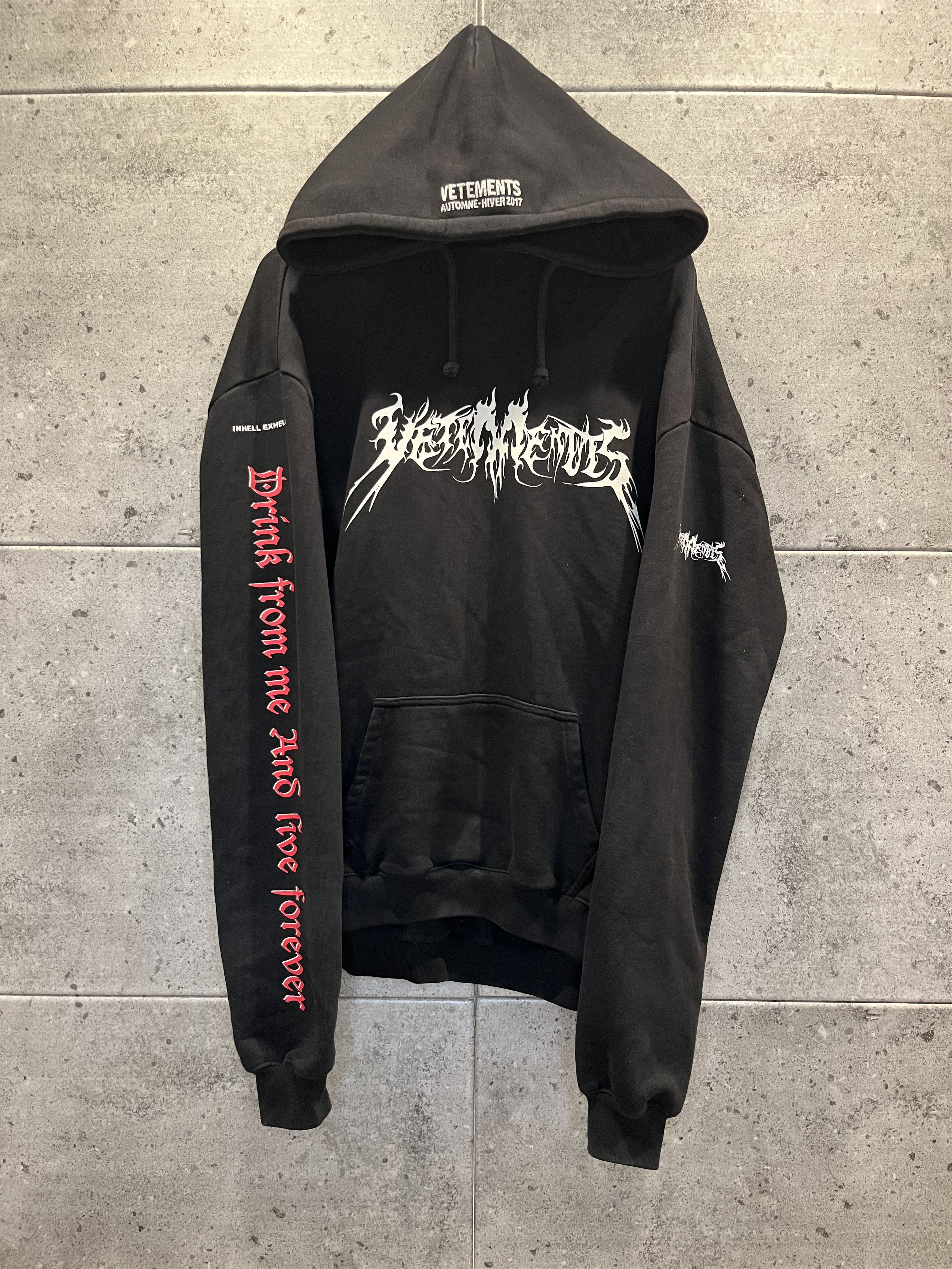 Vetements Vetements total fucking darkness tfd homme hoodie 