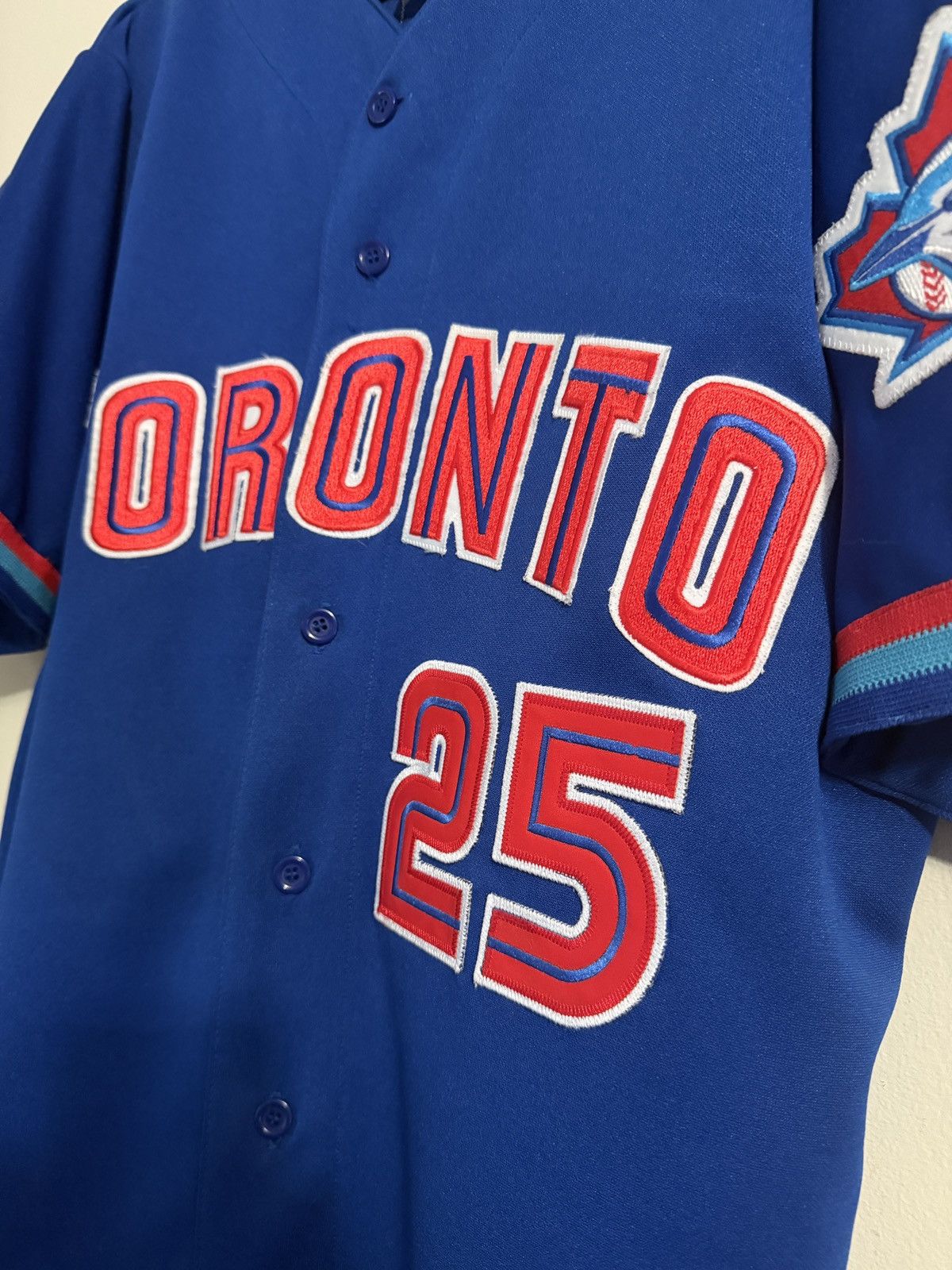 MLB 2001 Russell Athletic Toronto Blue Jays Delgado MLB Jersey Size US M / EU 48-50 / 2 - 7 Thumbnail