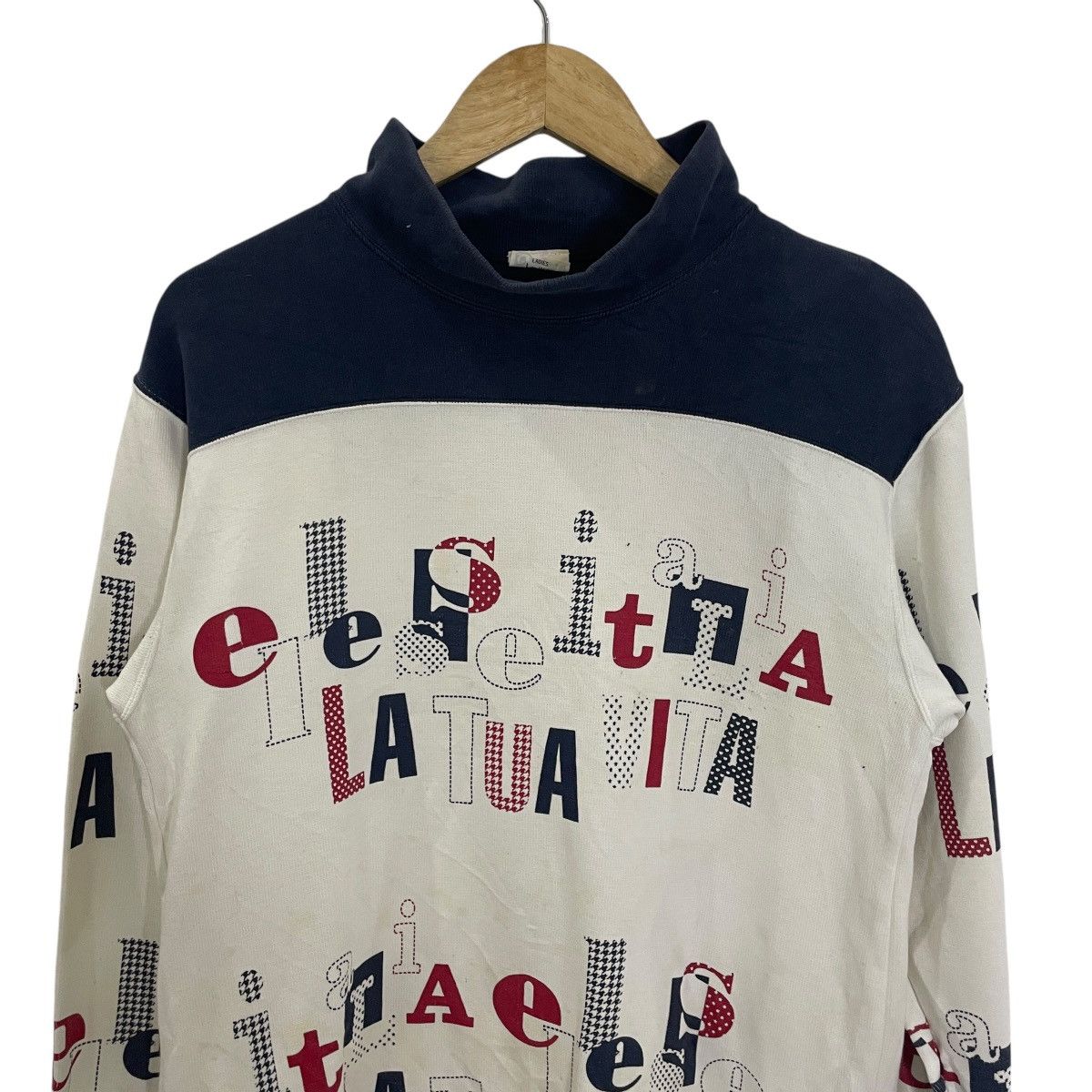 Ellesse Vintage Ellese Turtleneck Sweatshirt Size L / US 10 / IT 46 - 2 Thumbnail