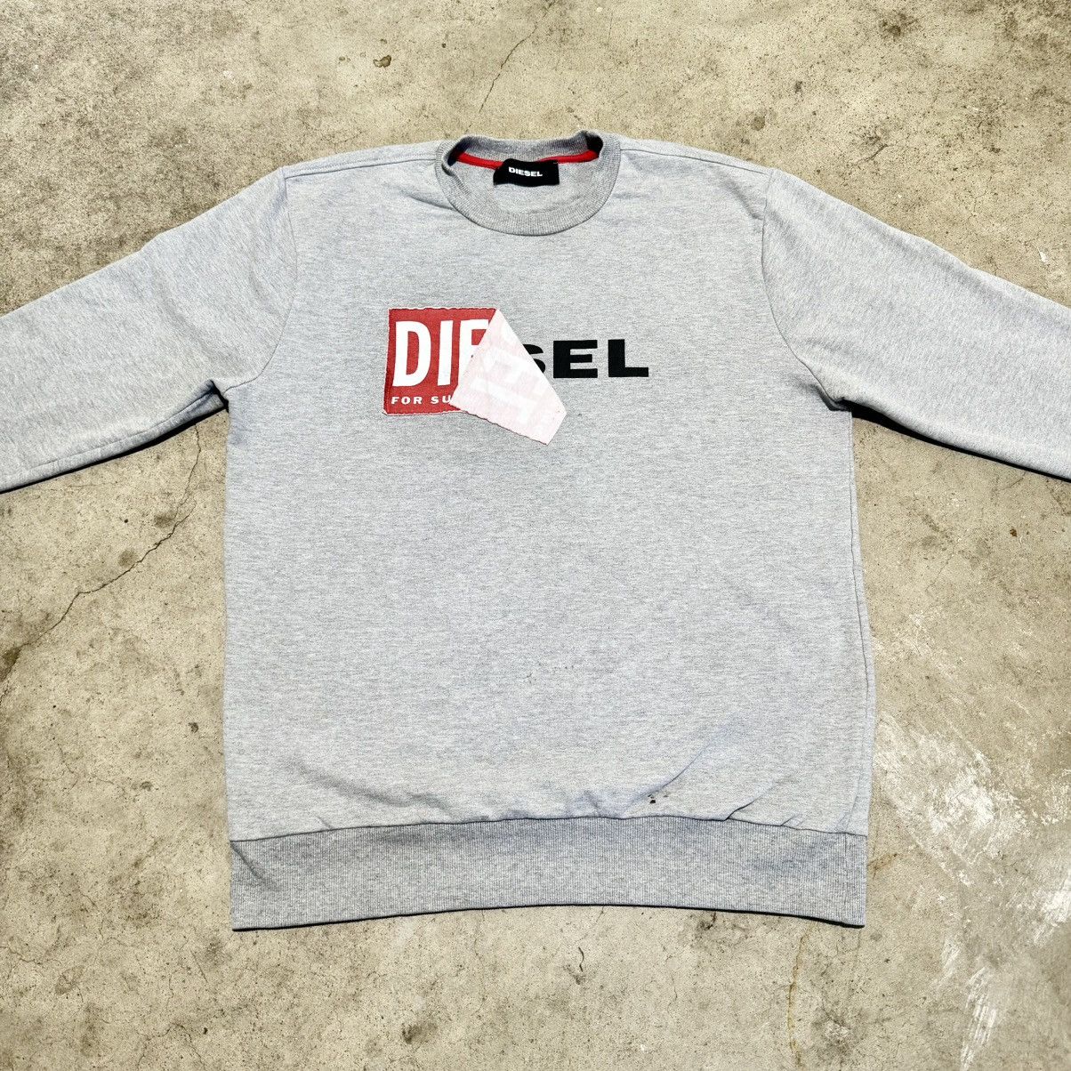 Diesel DEAIGNER DIESEL GREY SWEATSHIRT! Size US XL / EU 56 / 4 - 3 Thumbnail