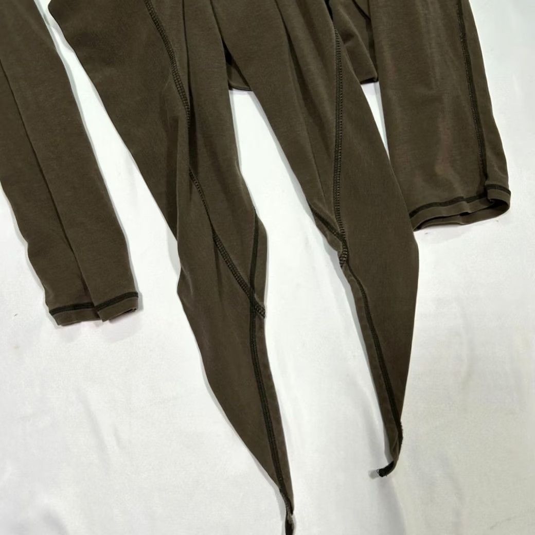 Lululemon Lululemon Draped Open Front Cardigan Wrap Olive Brown Womens Cardigan S Brown Womens Size S / US 4 / IT 40 - 5 Thumbnail