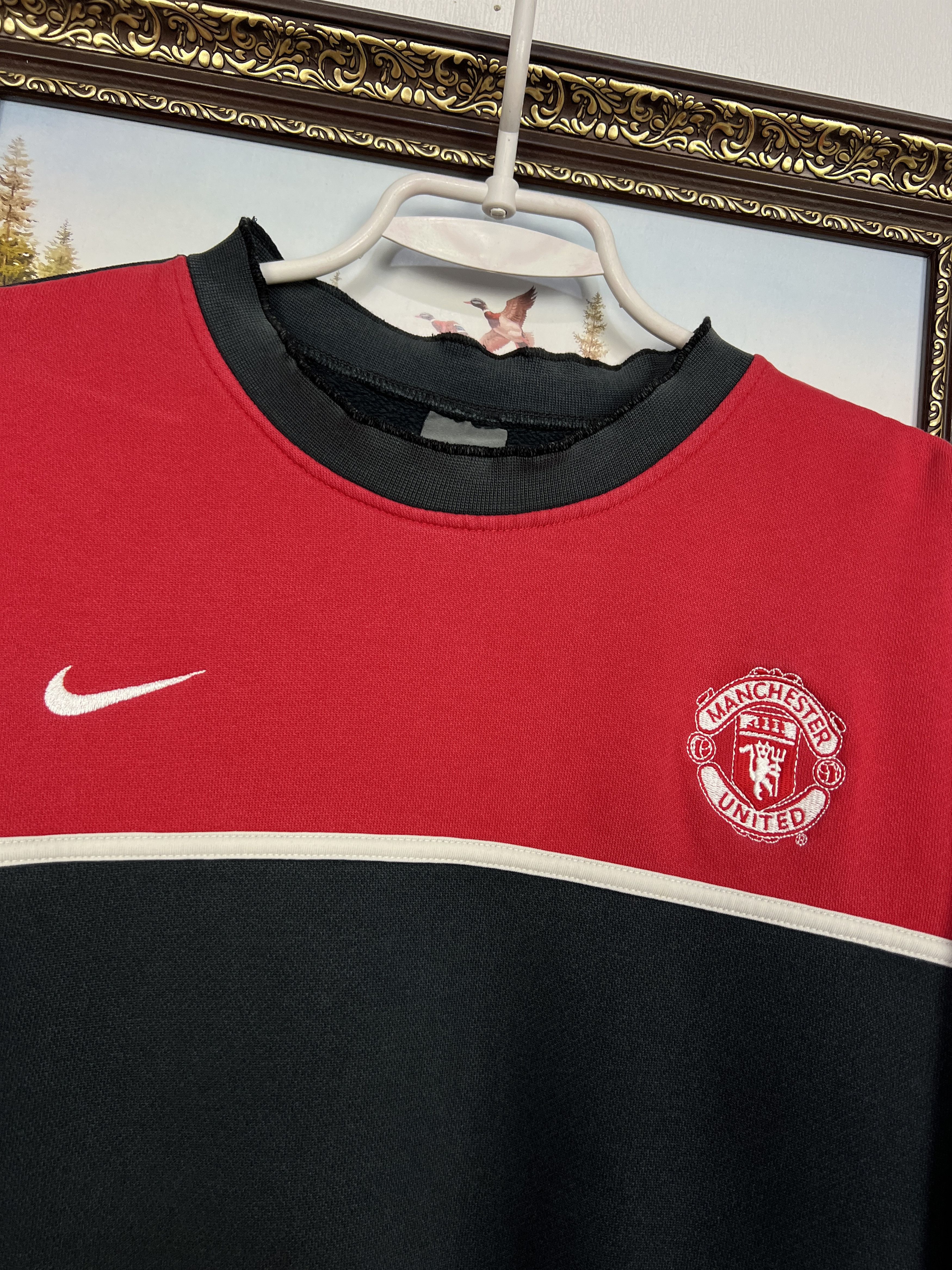 Nike Manchester United Football Sweatshirt Track Top Crewneck Size US L / EU 52-54 / 3 - 3 Thumbnail