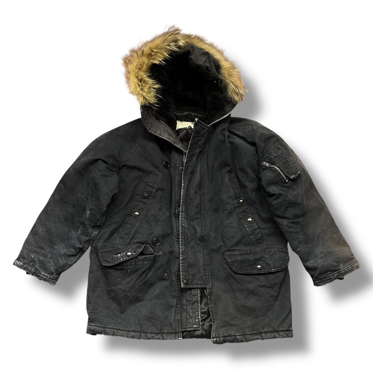 Buzz Rickson's × I. Spiewak And Sons × Vintage Vintage I Spiewak & Sons N-3B Jacket Golden Fleece USA Size US XL / EU 56 / 4 - 3 Thumbnail
