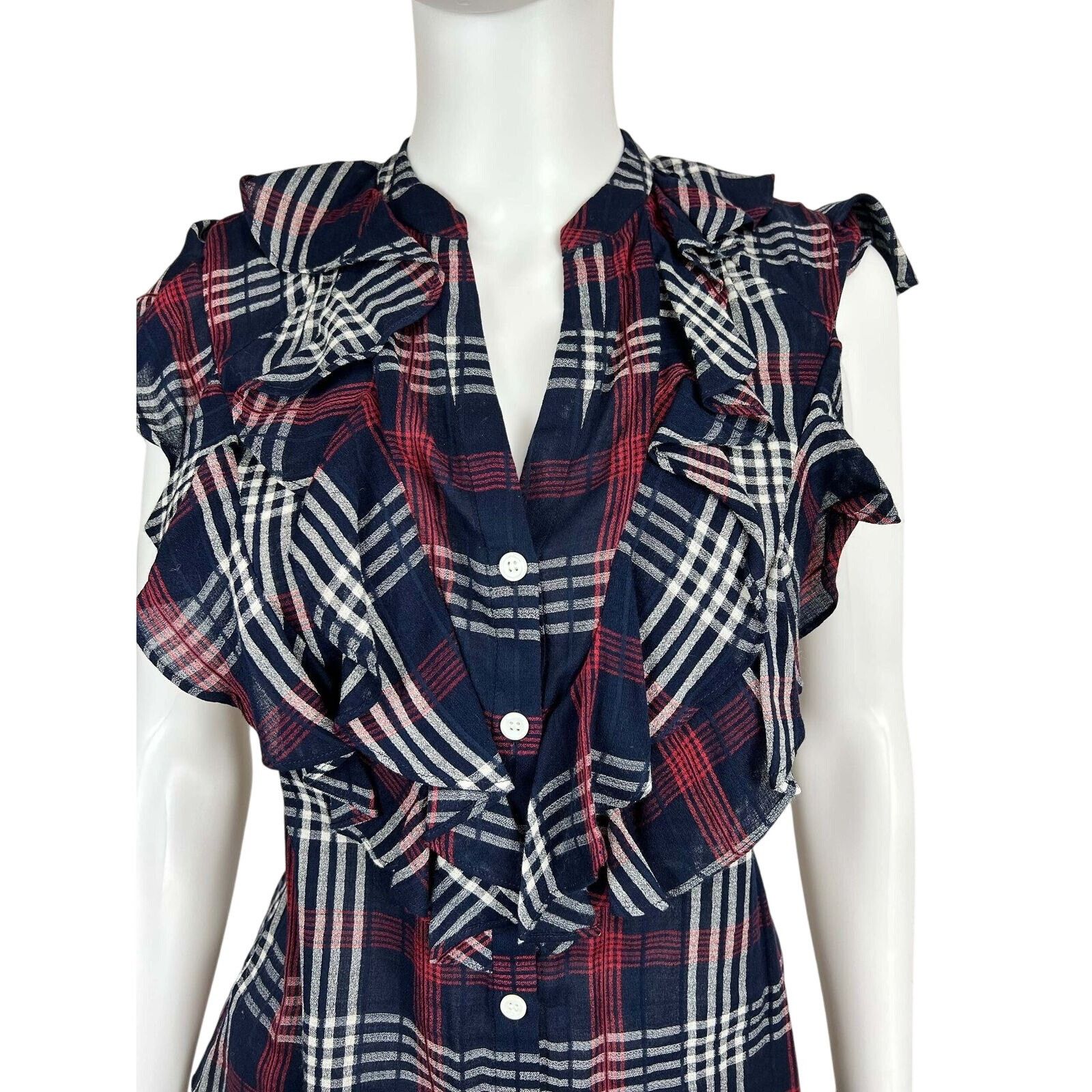 Veronica Beard Veronica Beard Plaid sleeveless top sz XS Size US XS / EU 42 / 0 - 3 Thumbnail