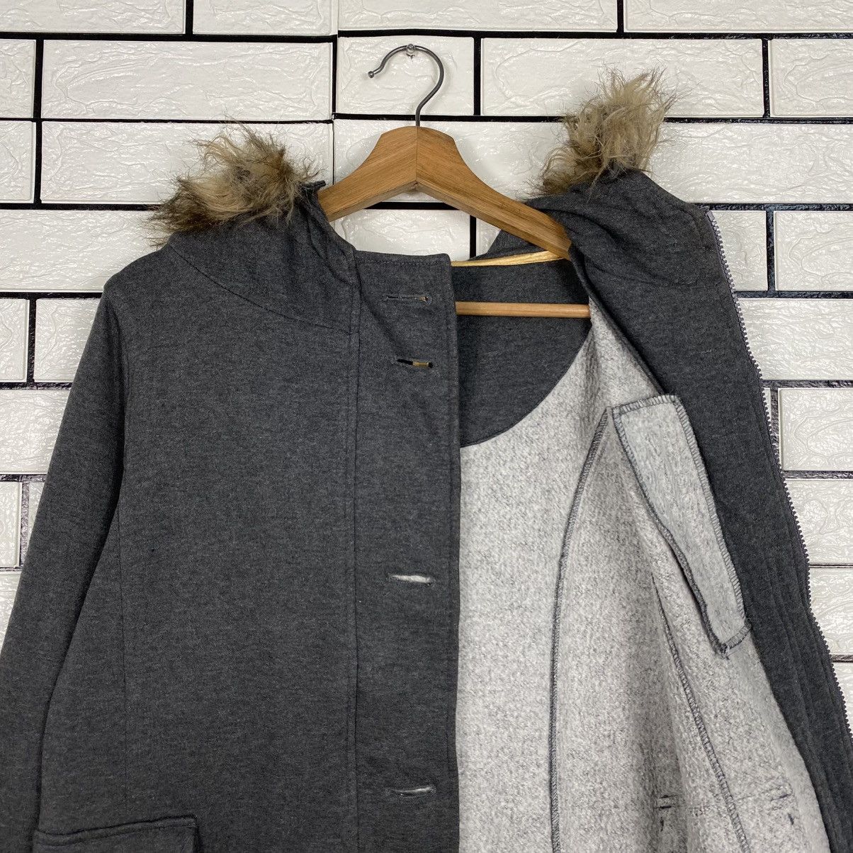 Japanese Brand 📌Biker Jacket Von Dutch Mink Fur Hoodie Blanket Size US M / EU 48-50 / 2 - 14 Thumbnail