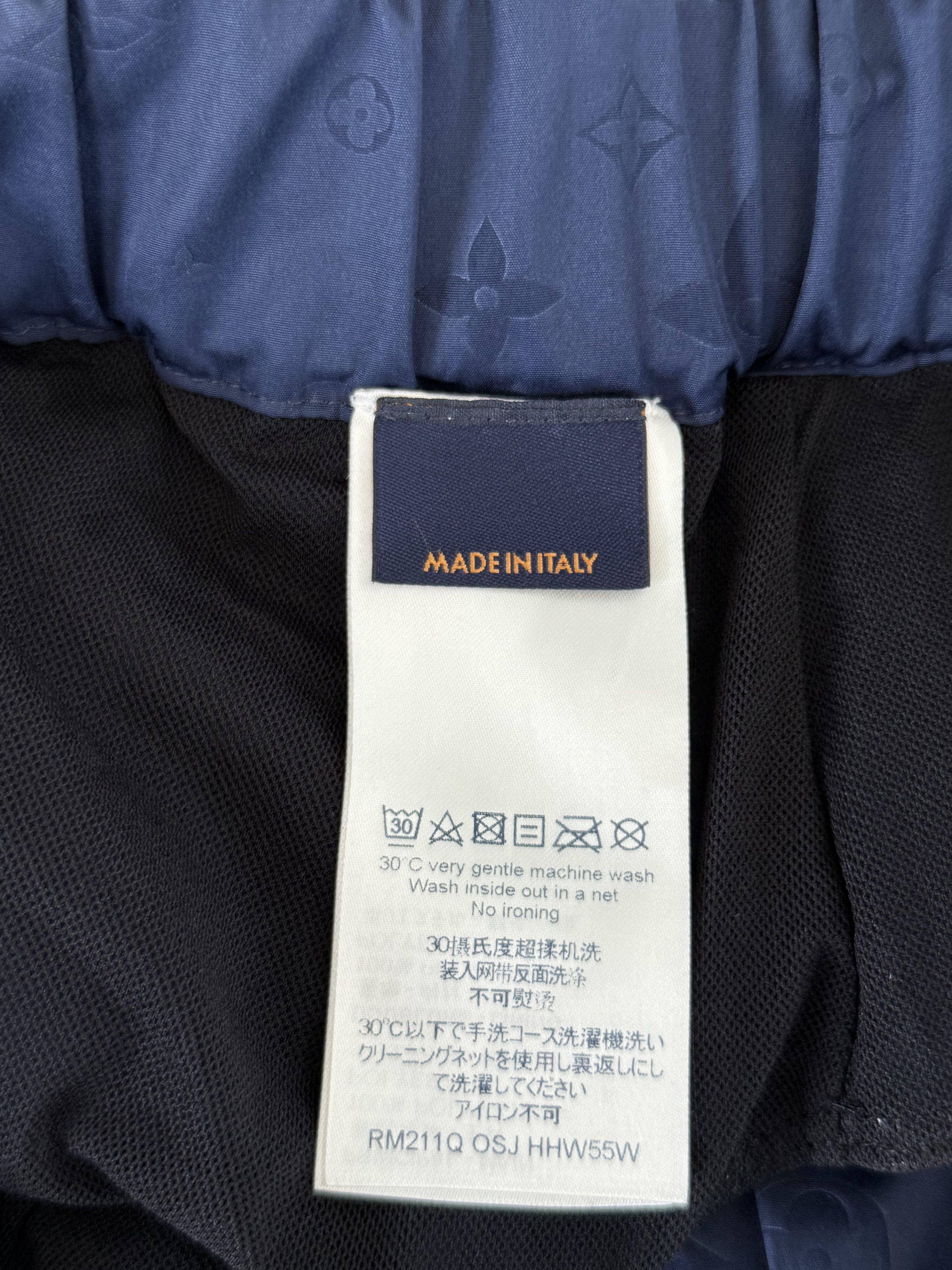 Louis Vuitton Louis Vuitton Navy Monogram Swim Shorts Size US 34 / EU 50 - 4 Thumbnail