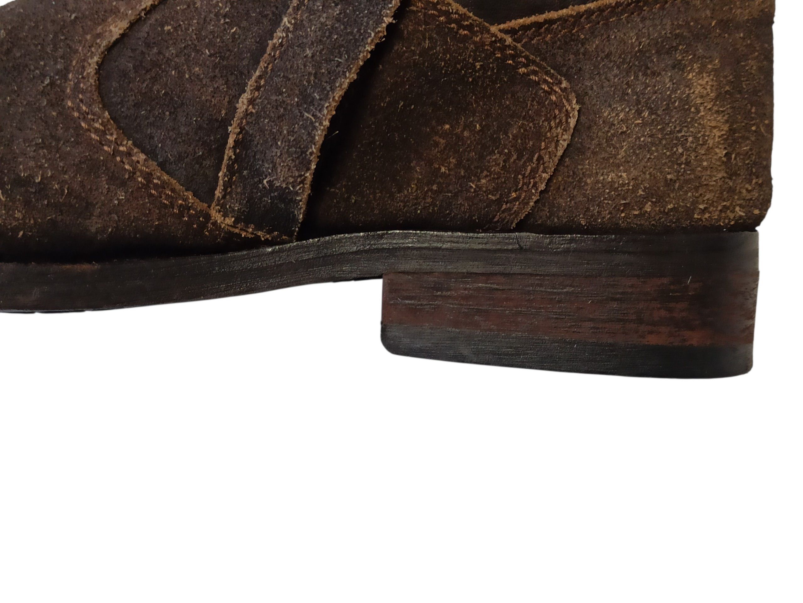 Other Rare Nushu Archive The Biker Brigade Waxed Suede Boots Size US 9 / EU 42 - 8 Thumbnail