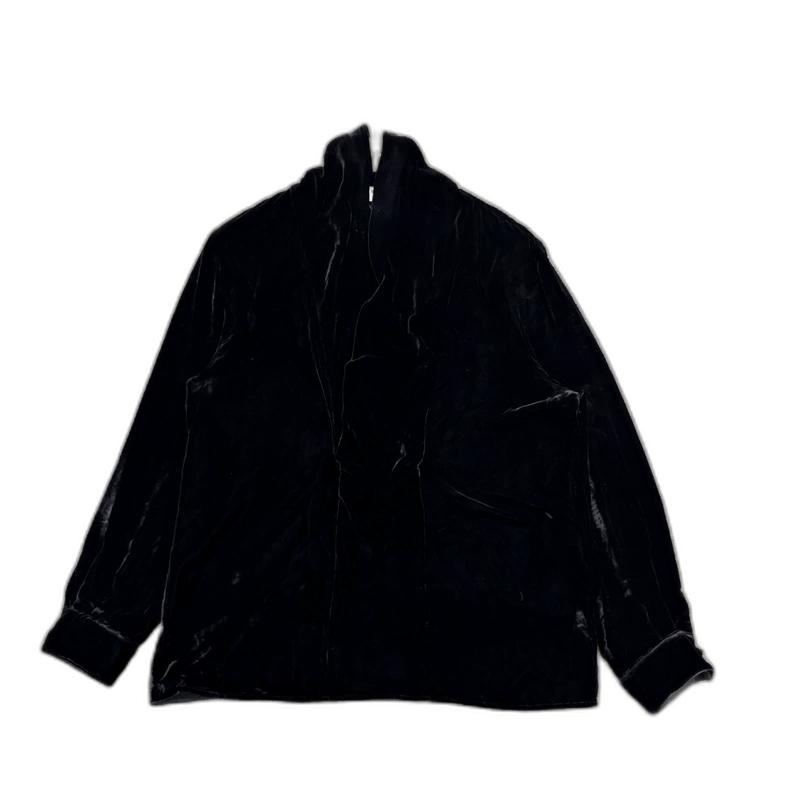 SLP Black Velvet Bomber Jacket-