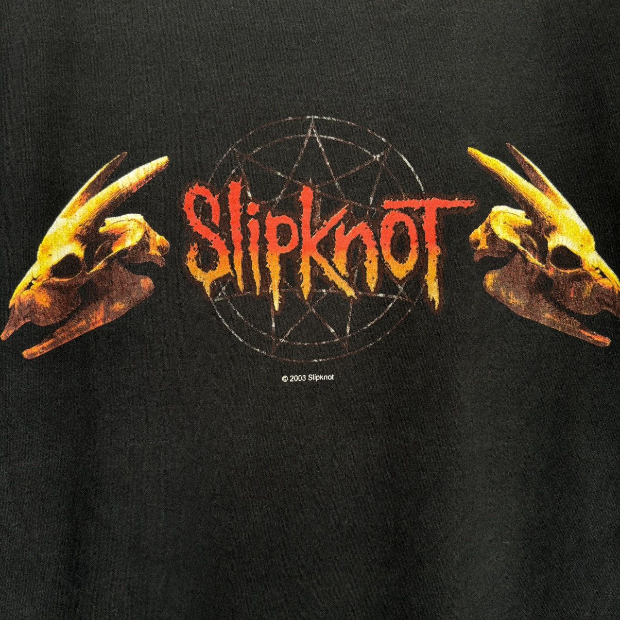Band Tees Vintage 2003 Slipknot Goat Logo Euro Licensed T Shirt Size US XL / EU 56 / 4 - 7 Thumbnail