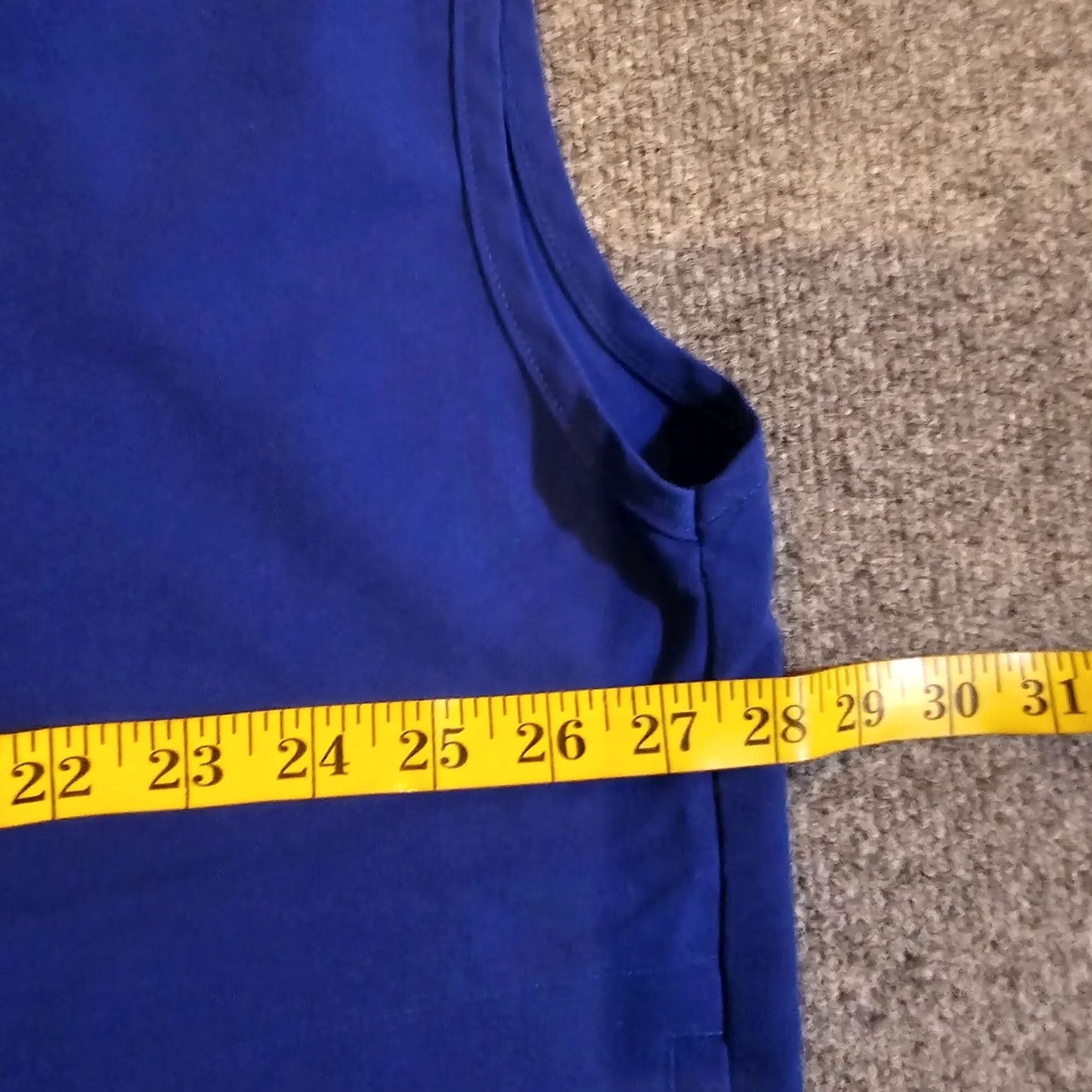 Vintage FIGS Top Womens XXL Blue Rafaela Sleeveless Stretch Pockets Medical Shirt Womens Size XXL / US 16-18 / IT 52-54 - 5 Thumbnail